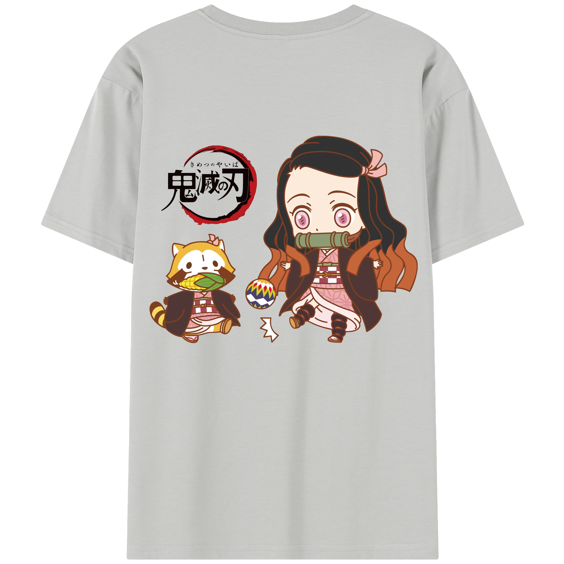 （画像用） 鬼滅の刃（きめつのやいば）竈門 禰󠄀豆子／かまど ねずこ Kamado Nezuko レディース半袖Tシャツ(バックプリント)