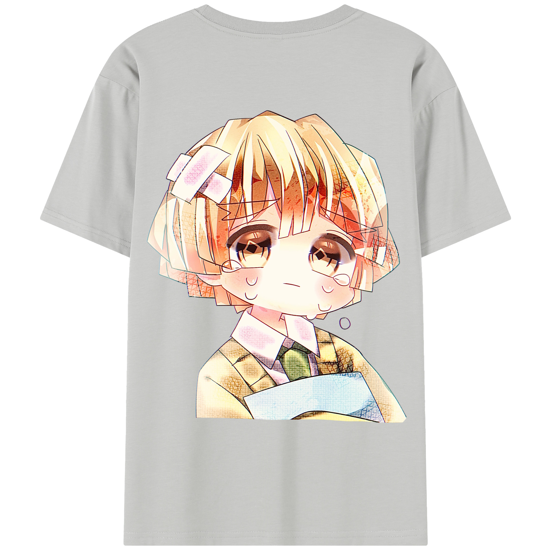 （画像用） 鬼滅の刃（きめつのやいば）我妻 善逸／あがつま ぜんいつ Agatsuma Zenitsu レディース半袖Tシャツ(バックプリント)