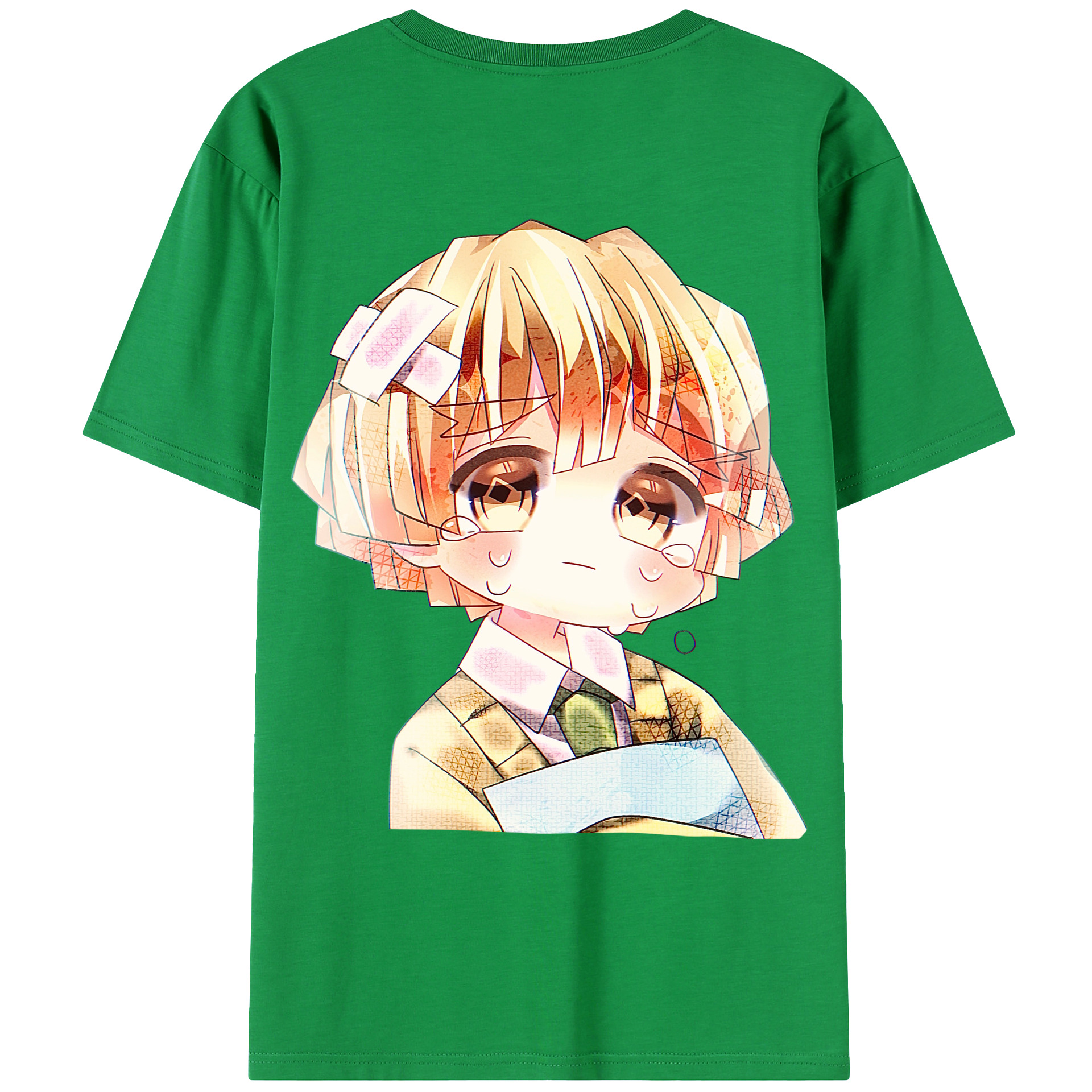 （画像用） 鬼滅の刃（きめつのやいば）我妻 善逸／あがつま ぜんいつ Agatsuma Zenitsu レディース半袖Tシャツ(バックプリント)