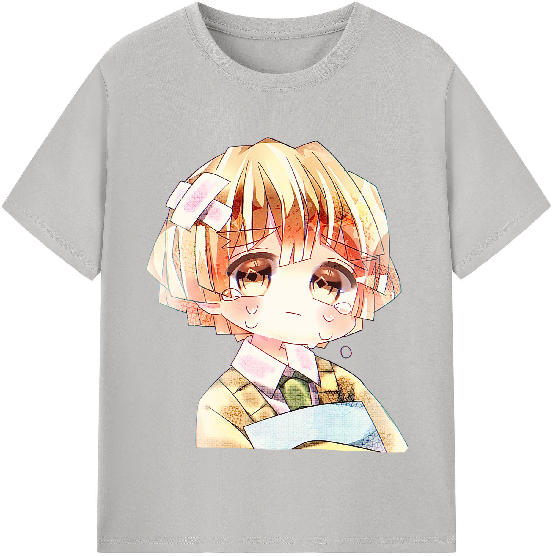（画像用） 鬼滅の刃（きめつのやいば）我妻 善逸／あがつま ぜんいつ Agatsuma Zenitsu レディースカジュアルプリントTシャツ（綿100％）