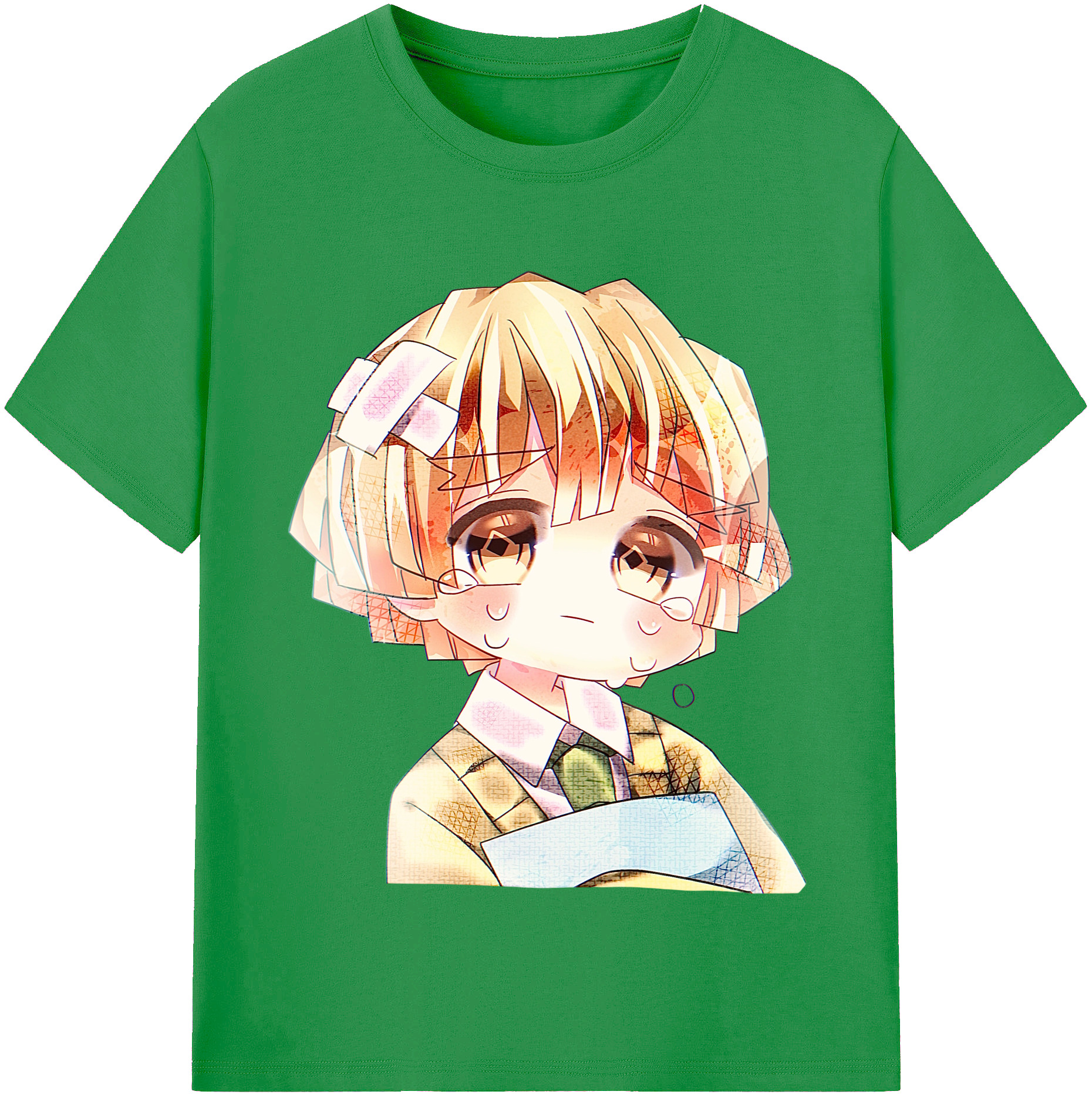 （画像用） 鬼滅の刃（きめつのやいば）我妻 善逸／あがつま ぜんいつ Agatsuma Zenitsu レディースカジュアルプリントTシャツ（綿100％）