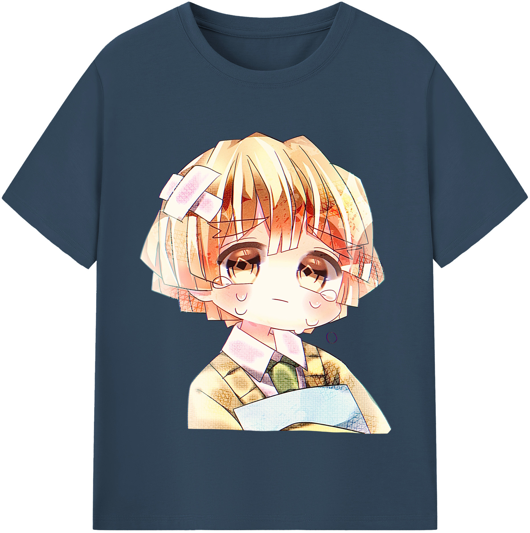 （画像用） 鬼滅の刃（きめつのやいば）我妻 善逸／あがつま ぜんいつ Agatsuma Zenitsu レディースカジュアルプリントTシャツ（綿100％）