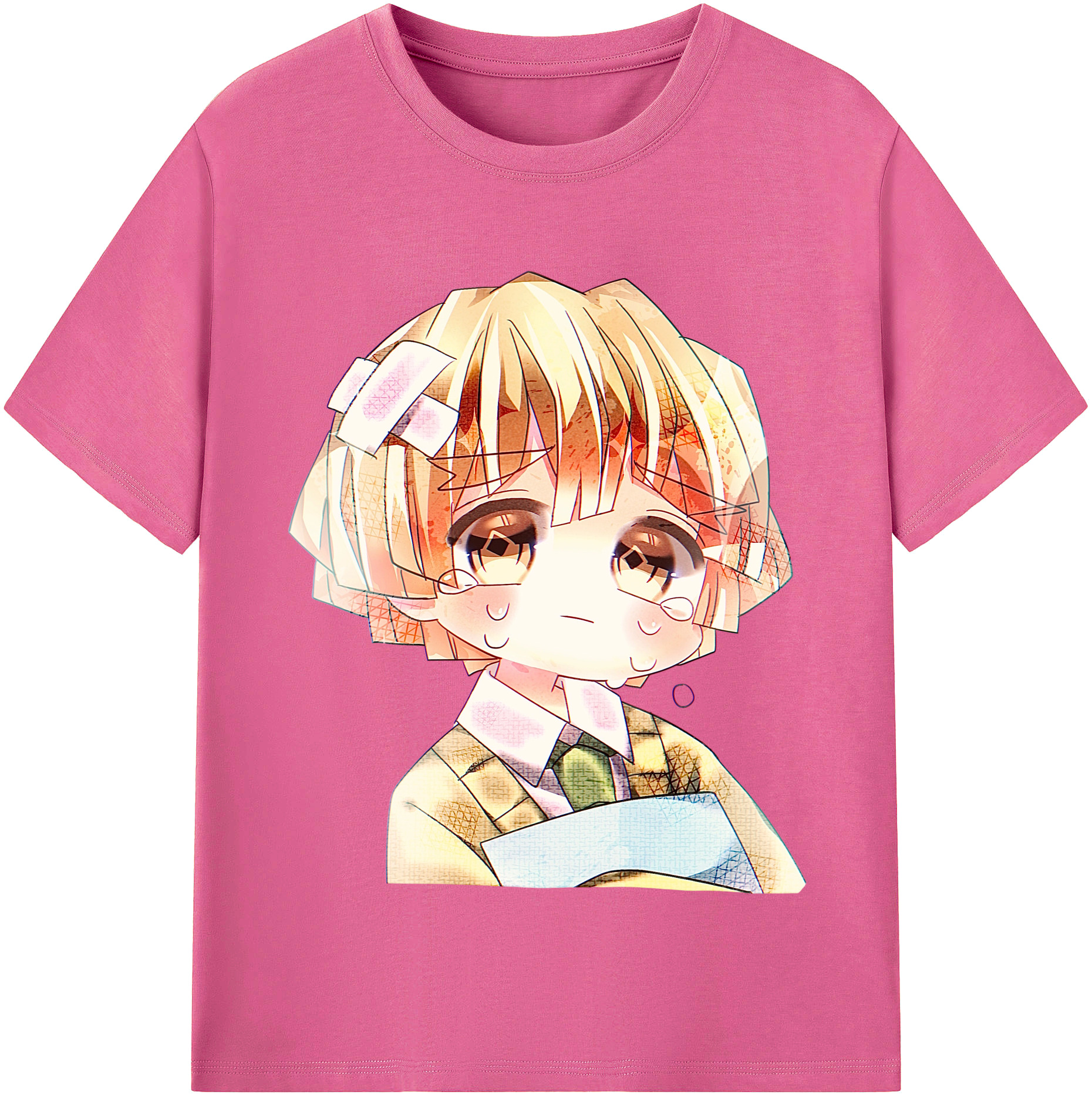 （画像用） 鬼滅の刃（きめつのやいば）我妻 善逸／あがつま ぜんいつ Agatsuma Zenitsu レディースカジュアルプリントTシャツ（綿100％）