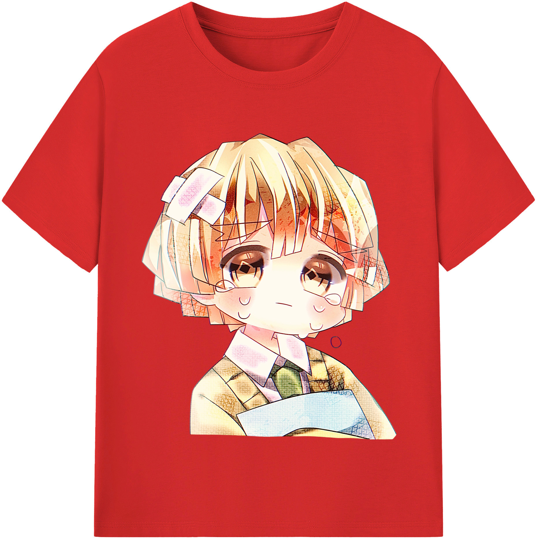 （画像用） 鬼滅の刃（きめつのやいば）我妻 善逸／あがつま ぜんいつ Agatsuma Zenitsu レディースカジュアルプリントTシャツ（綿100％）