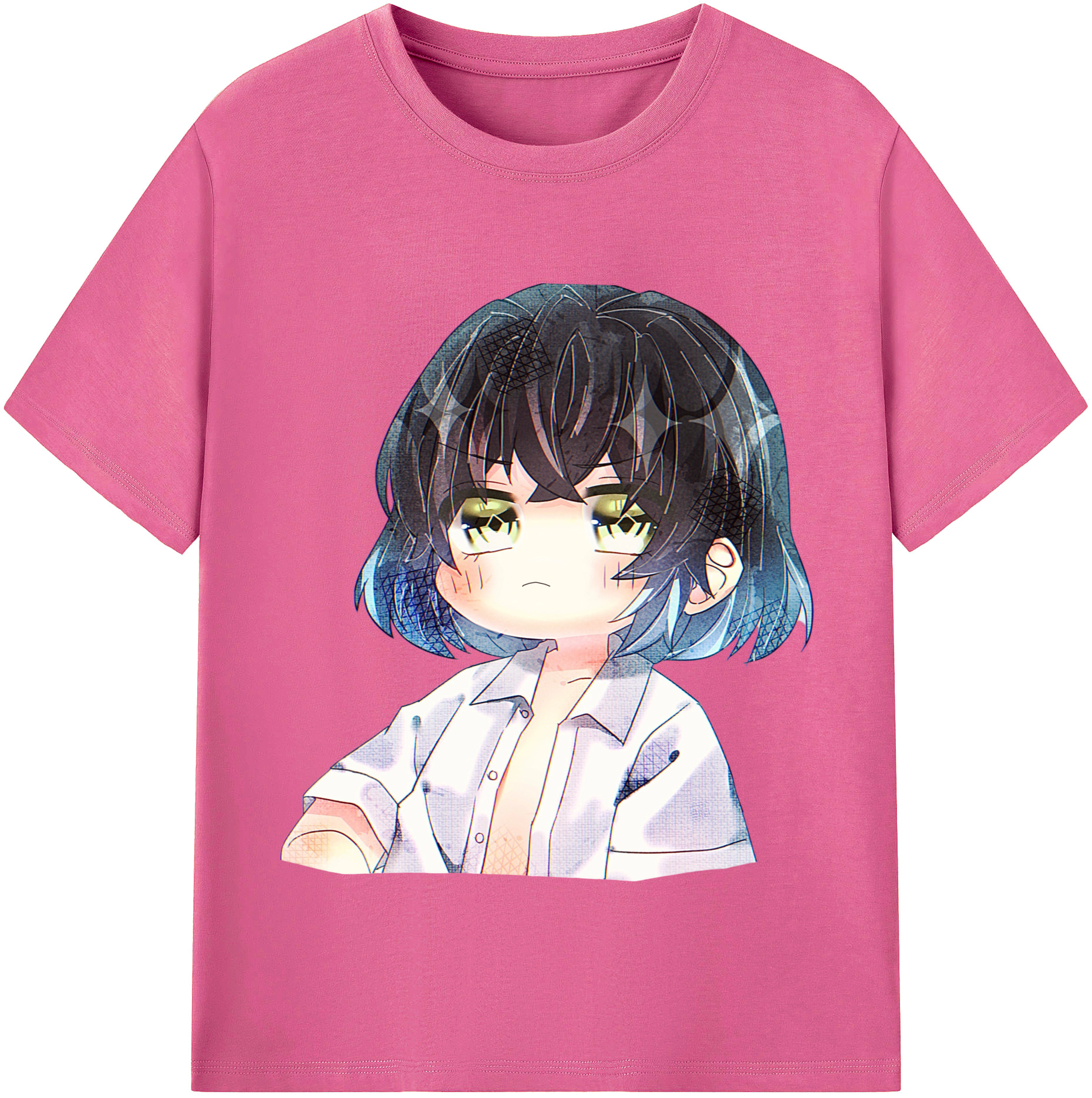 （画像用） 鬼滅の刃（きめつのやいば）嘴平 伊之助／はしびら いのすけ Hashibira Inosuke レディースカジュアルプリントTシャツ（綿100％）