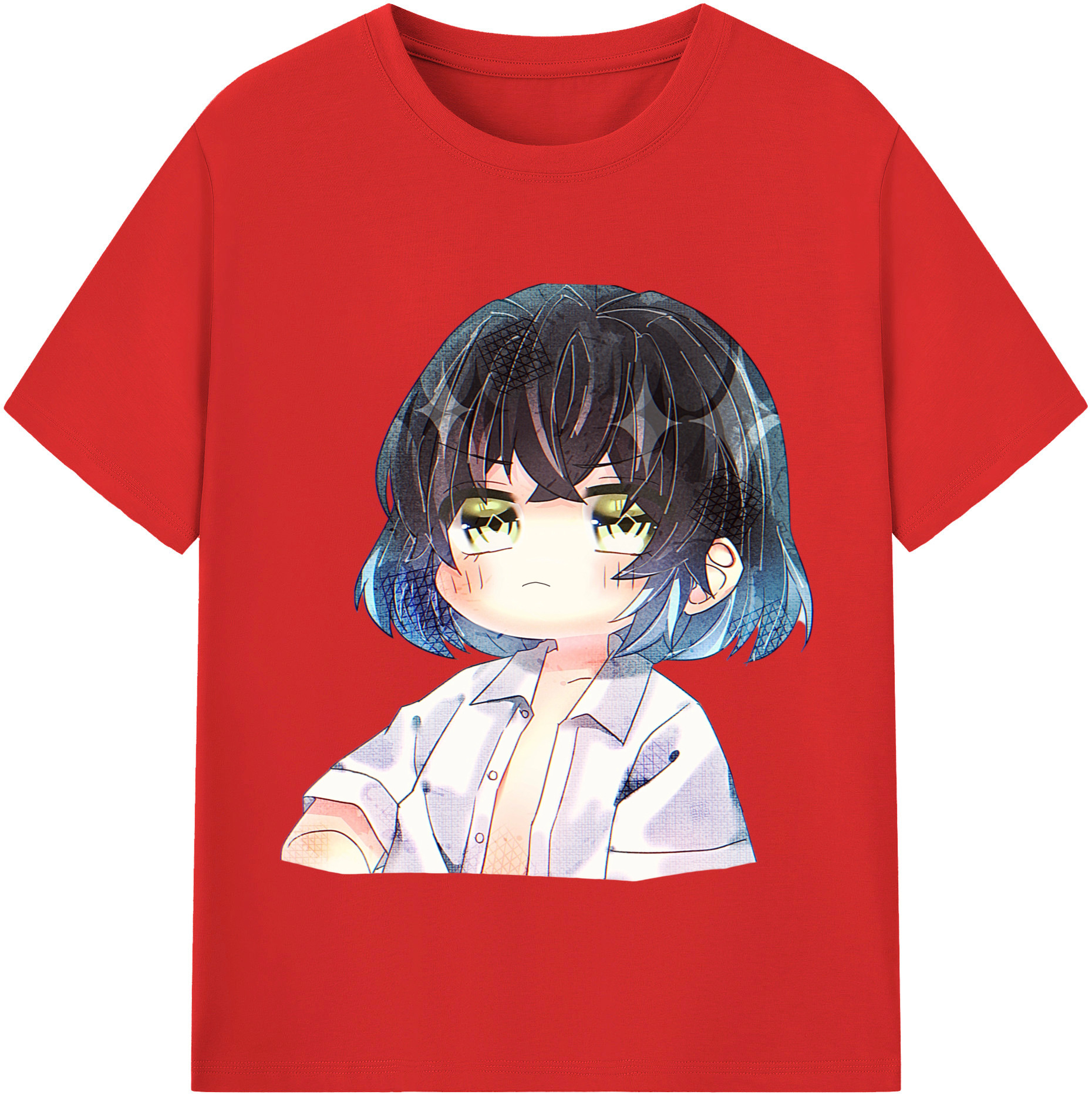 （画像用） 鬼滅の刃（きめつのやいば）嘴平 伊之助／はしびら いのすけ Hashibira Inosuke レディースカジュアルプリントTシャツ（綿100％）
