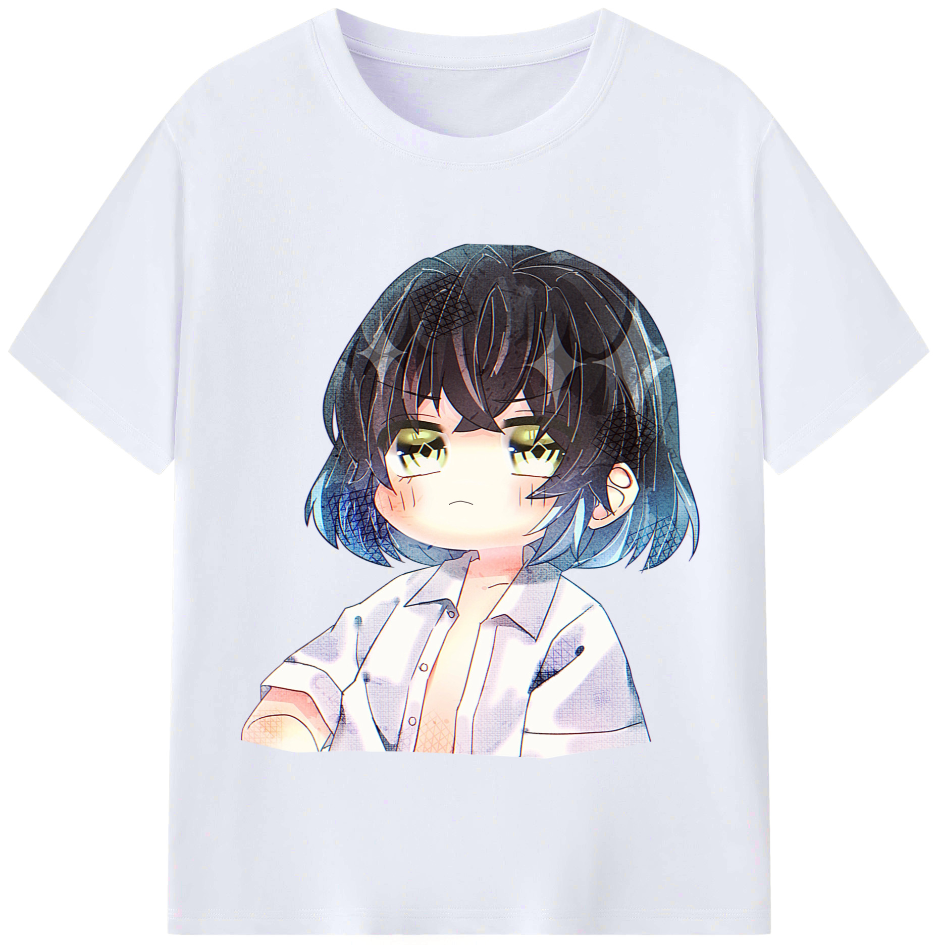 （画像用） 鬼滅の刃（きめつのやいば）嘴平 伊之助／はしびら いのすけ Hashibira Inosuke レディースカジュアルプリントTシャツ（綿100％）