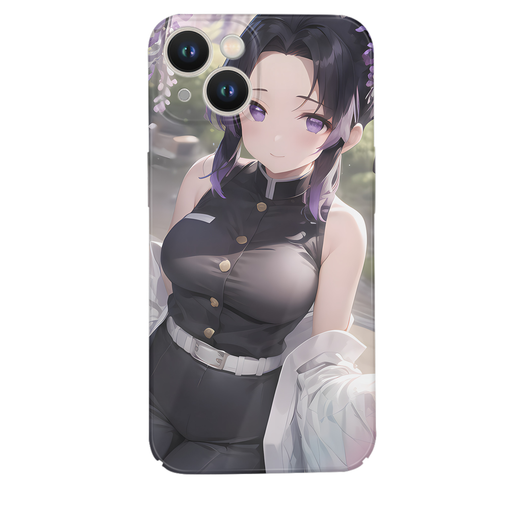 （画像用） 鬼滅の刃（きめつのやいば）蟲柱-胡蝶 しのぶ／こちょう しのぶ Kochou Shinobu 【iPhone 14シリーズ対応】ハードケース