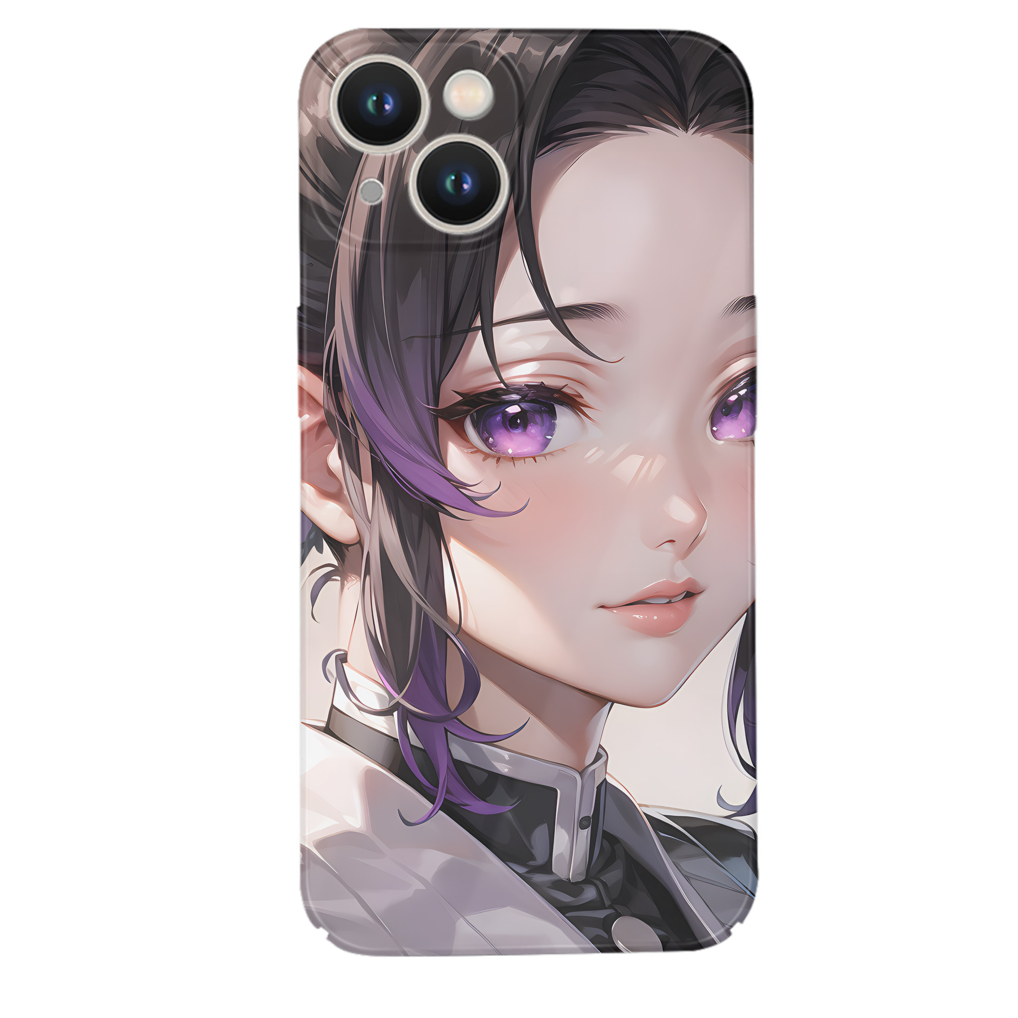 （画像用） 鬼滅の刃（きめつのやいば）蟲柱-胡蝶 しのぶ／こちょう しのぶ Kochou Shinobu 【iPhone 14シリーズ対応】ハードケース