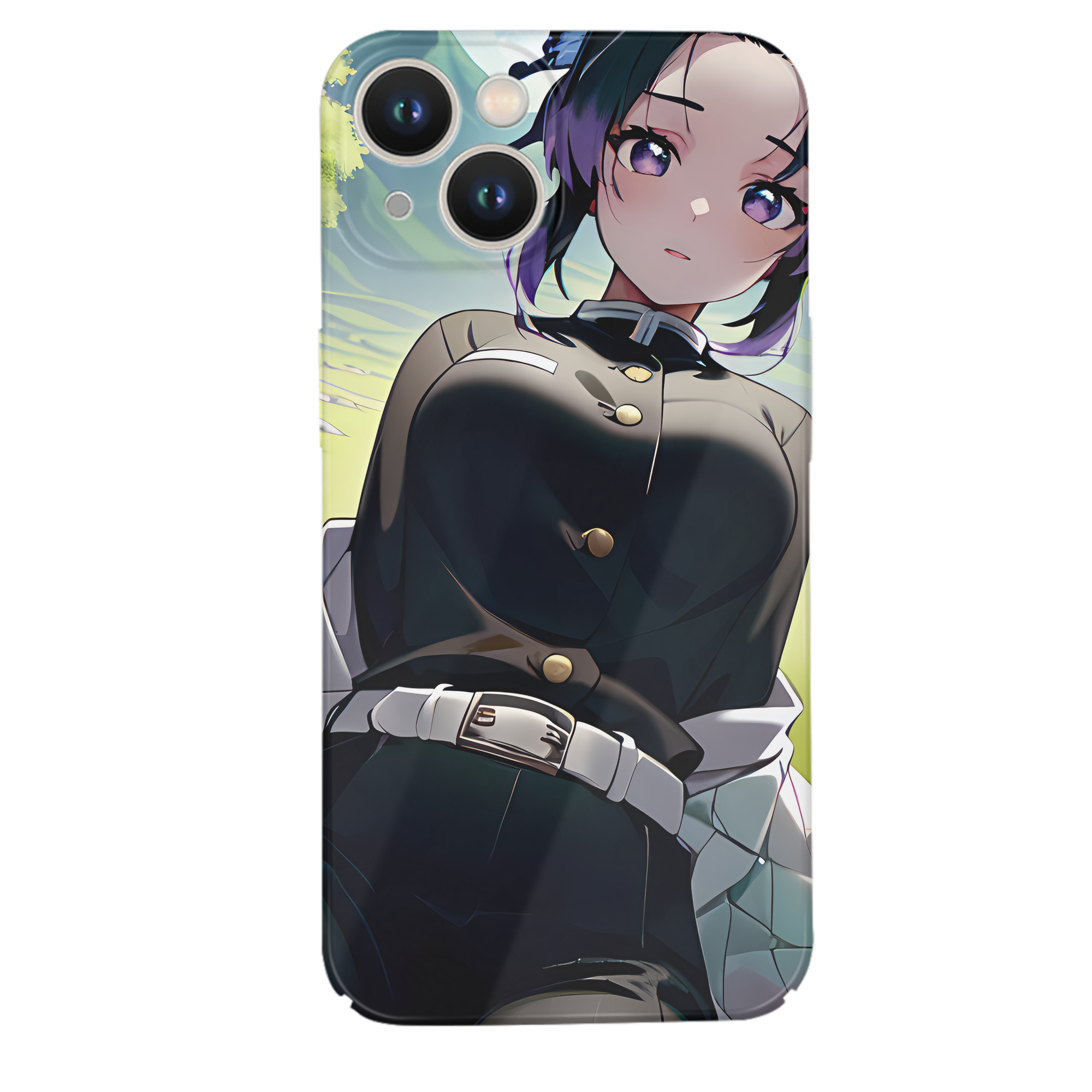 （画像用） 鬼滅の刃（きめつのやいば）蟲柱-胡蝶 しのぶ／こちょう しのぶ Kochou Shinobu 【iPhone 14シリーズ対応】ハードケース