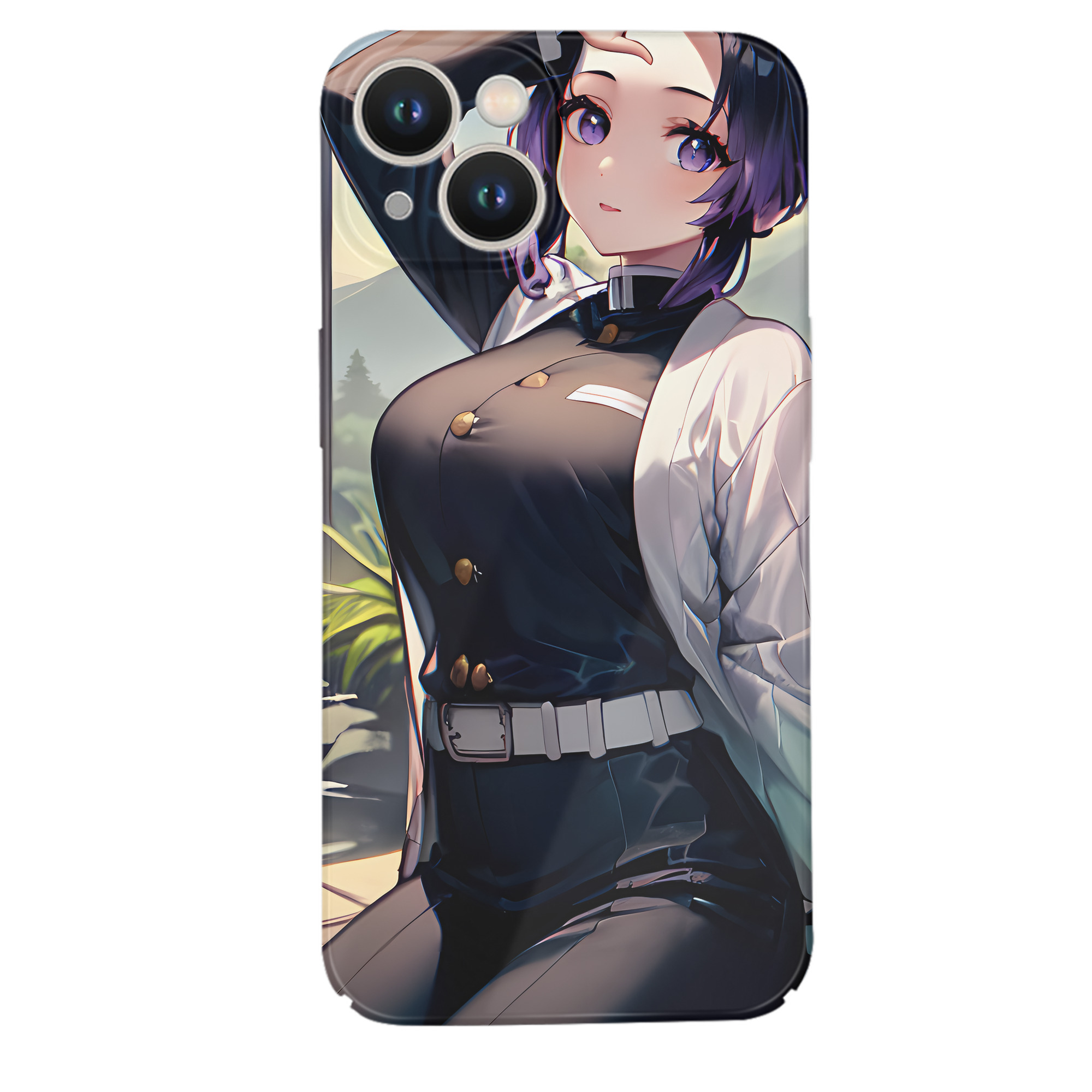 （画像用） 鬼滅の刃（きめつのやいば）蟲柱-胡蝶 しのぶ／こちょう しのぶ Kochou Shinobu 【iPhone 14シリーズ対応】ハードケース