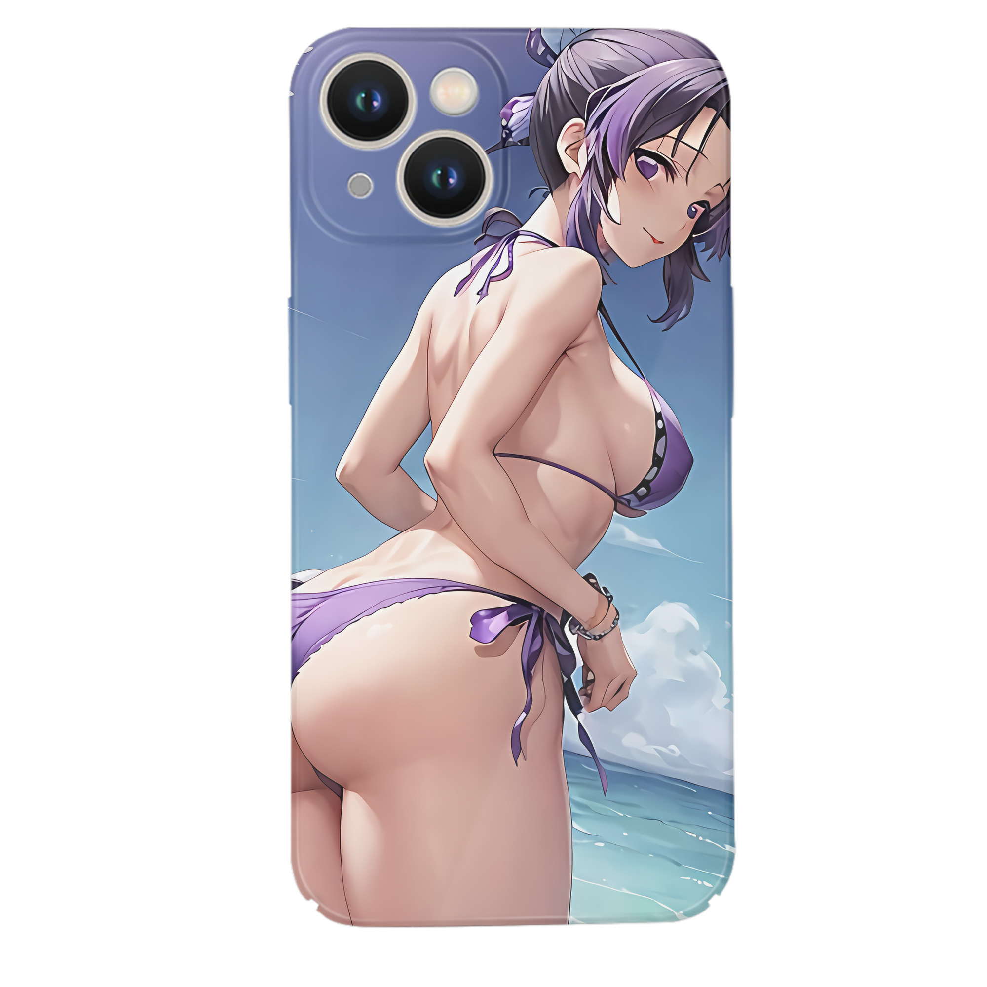 （画像用） 鬼滅の刃（きめつのやいば）蟲柱-胡蝶 しのぶ／こちょう しのぶ Kochou Shinobu 【iPhone 14シリーズ対応】ハードケース