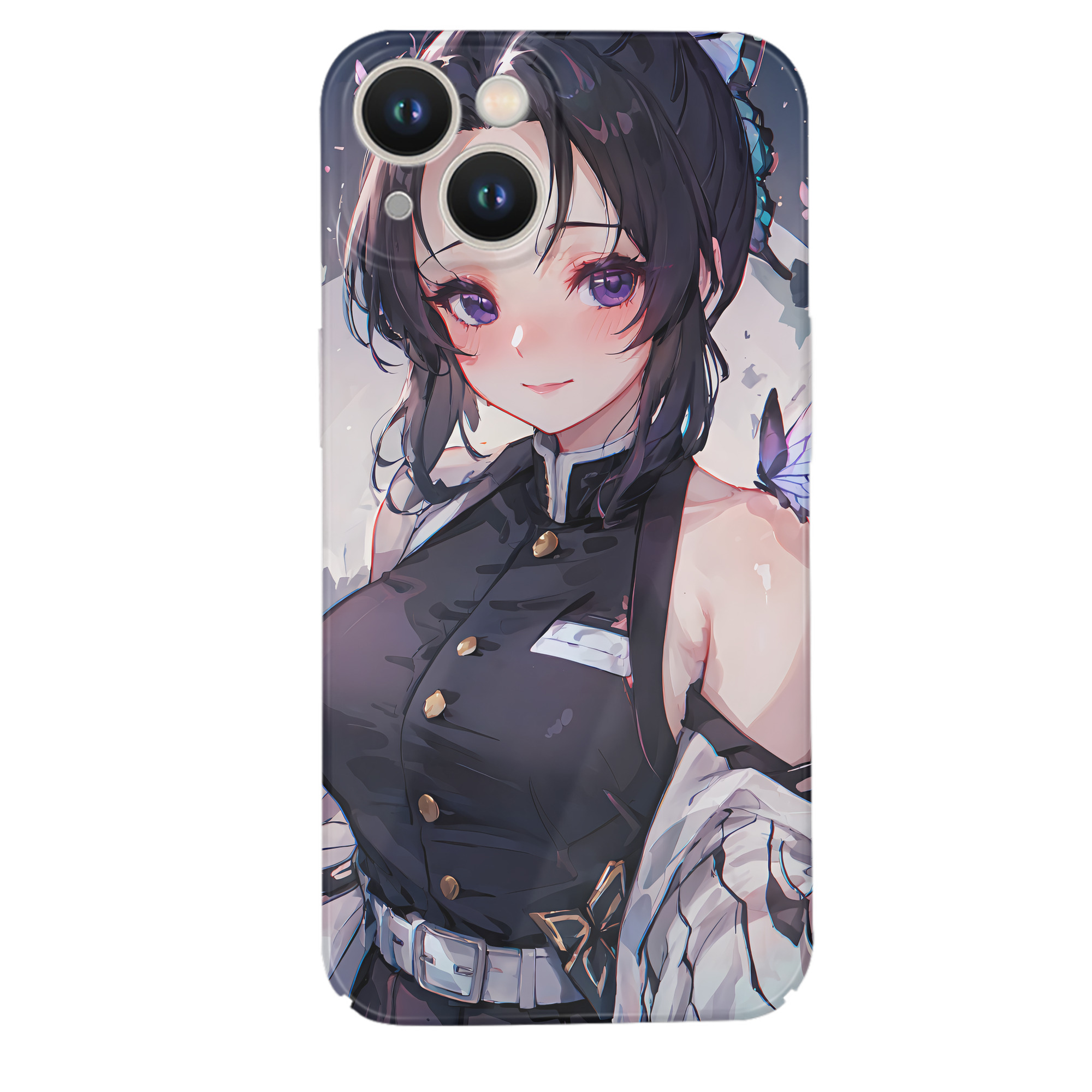 （画像用） 鬼滅の刃（きめつのやいば）蟲柱-胡蝶 しのぶ／こちょう しのぶ Kochou Shinobu 【iPhone 14シリーズ対応】ハードケース