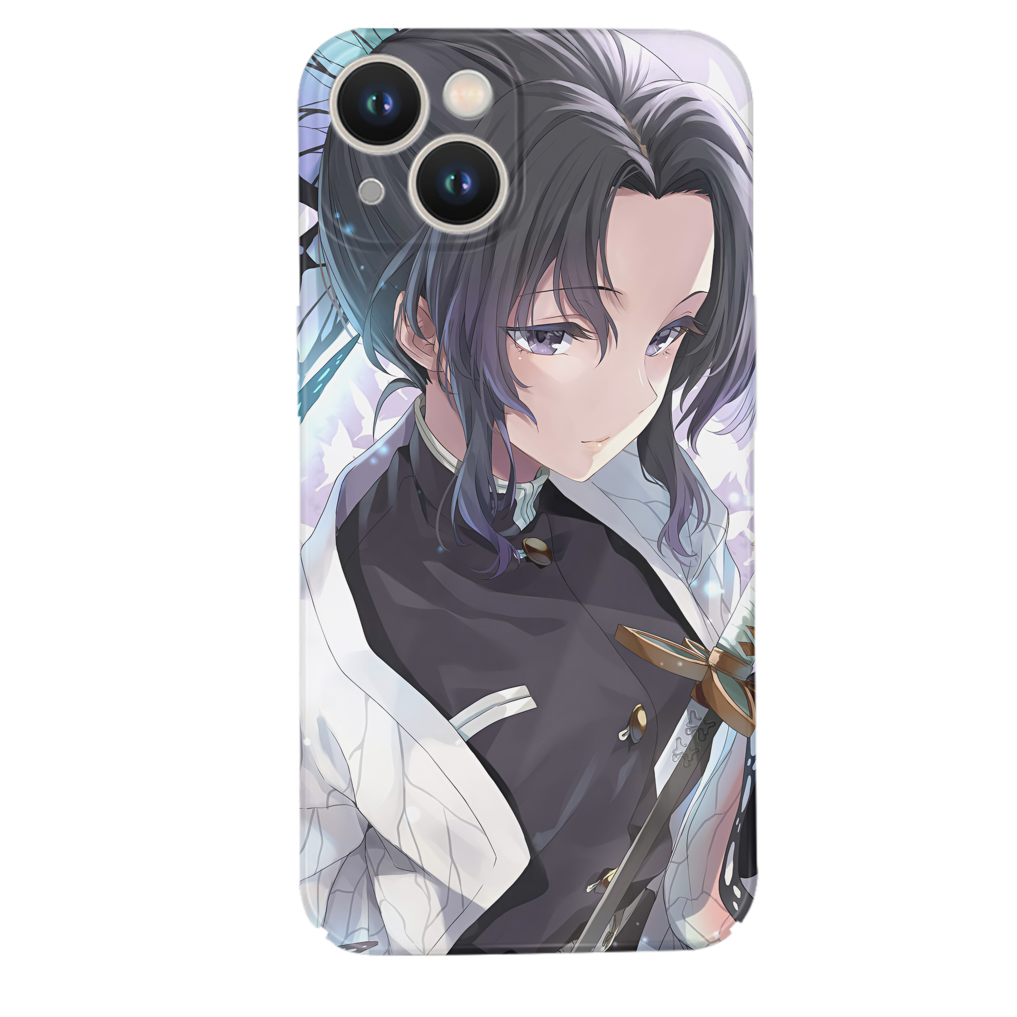 （画像用） 鬼滅の刃（きめつのやいば）蟲柱-胡蝶 しのぶ／こちょう しのぶ Kochou Shinobu 【iPhone 14シリーズ対応】ハードケース