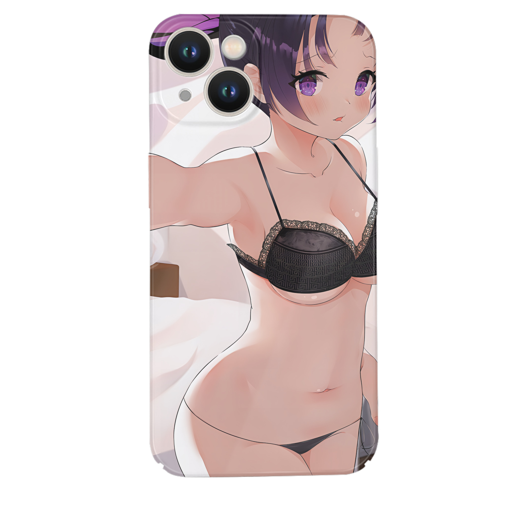 （画像用） 鬼滅の刃（きめつのやいば）蟲柱-胡蝶 しのぶ／こちょう しのぶ Kochou Shinobu 【iPhone 14シリーズ対応】ハードケース