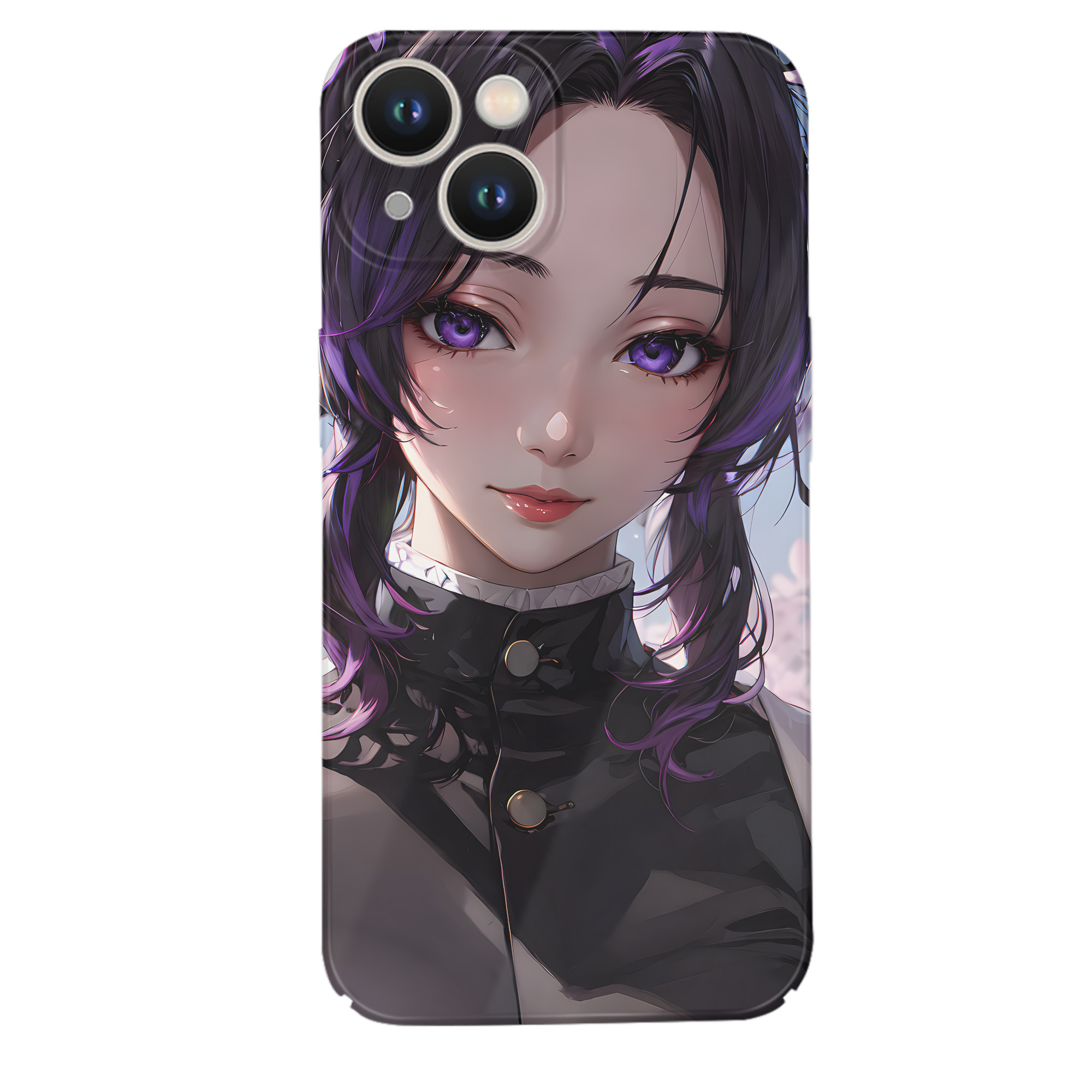 （画像用） 鬼滅の刃（きめつのやいば）蟲柱-胡蝶 しのぶ／こちょう しのぶ Kochou Shinobu 【iPhone 14シリーズ対応】ハードケース