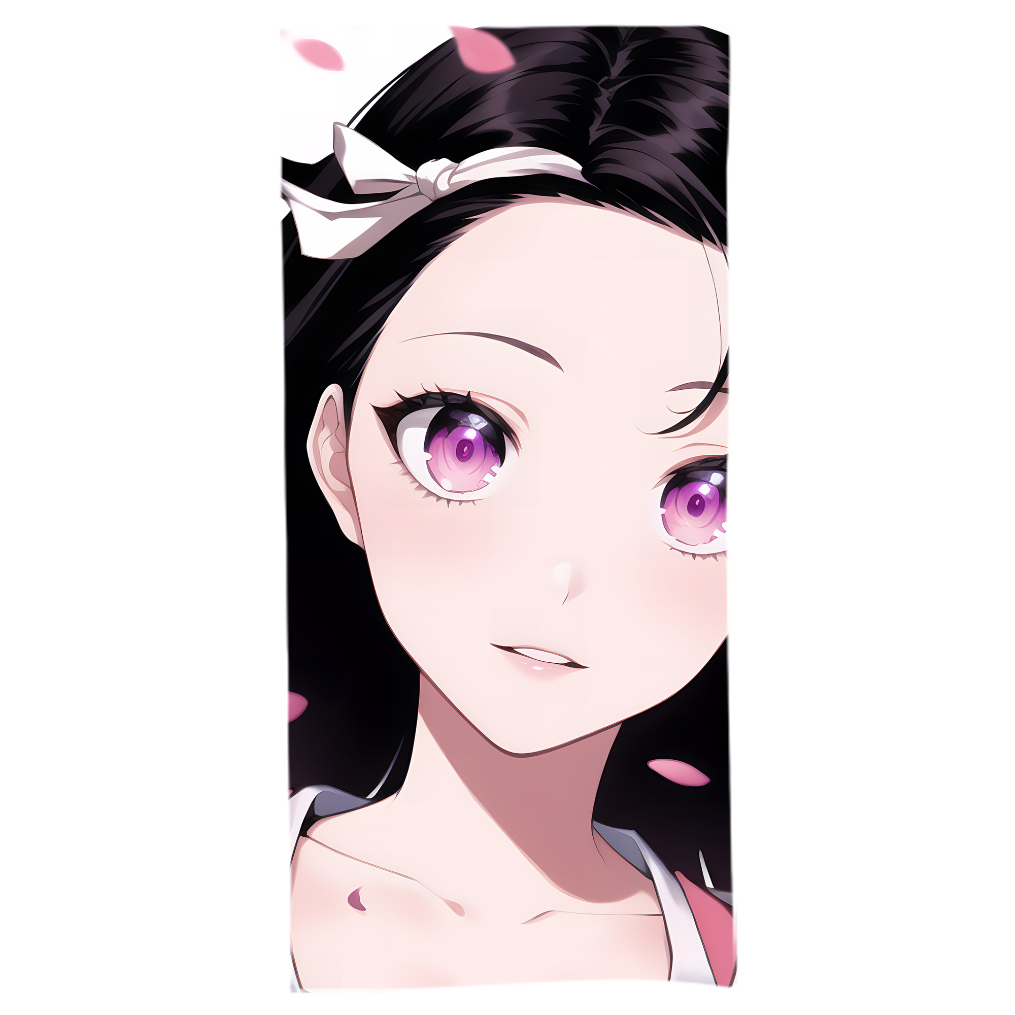 （画像用） 鬼滅の刃（きめつのやいば）竈門 禰󠄀豆子／かまど ねずこ Kamado Nezuko 大判バスタオル 70×140cm 吸水速乾 柔らかい肌触り