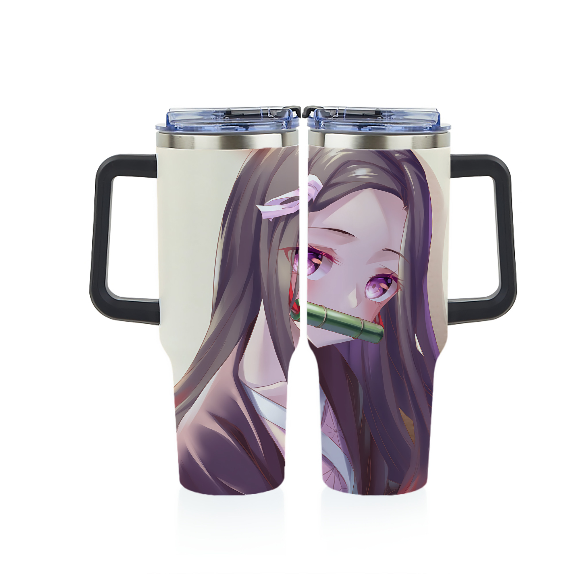 （画像用） 鬼滅の刃（きめつのやいば）竈門 禰󠄀豆子／かまど ねずこ Kamado Nezuko 1200ｍLフルプリント車用タンブラー