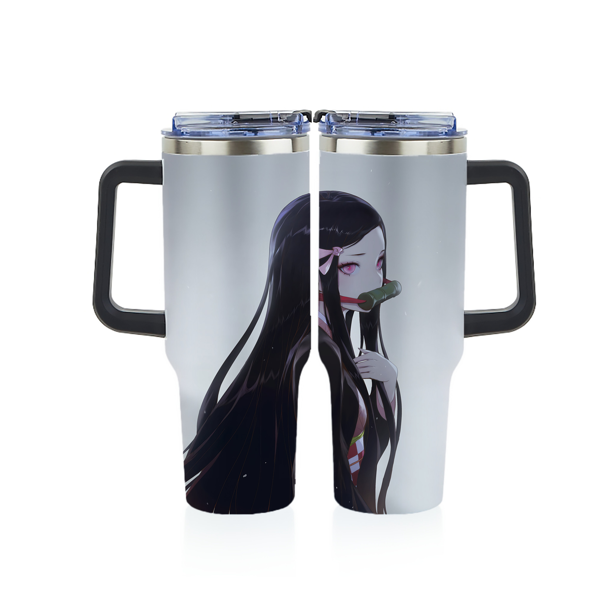 （画像用） 鬼滅の刃（きめつのやいば）竈門 禰󠄀豆子／かまど ねずこ Kamado Nezuko 1200ｍLフルプリント車用タンブラー