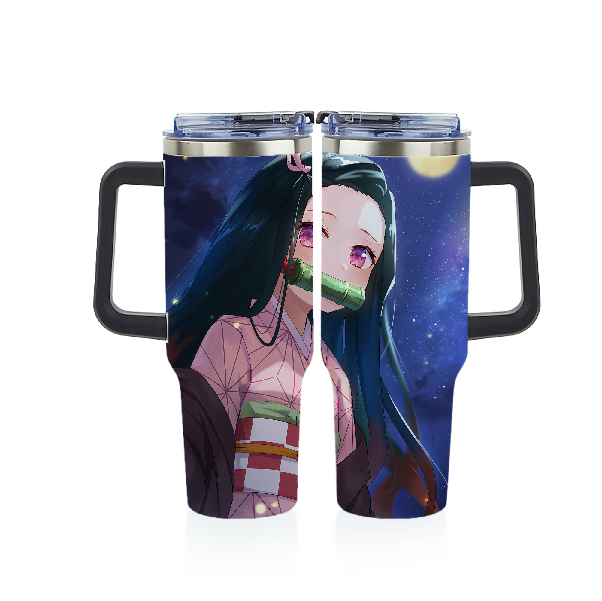 （画像用） 鬼滅の刃（きめつのやいば）竈門 禰󠄀豆子／かまど ねずこ Kamado Nezuko 1200ｍLフルプリント車用タンブラー