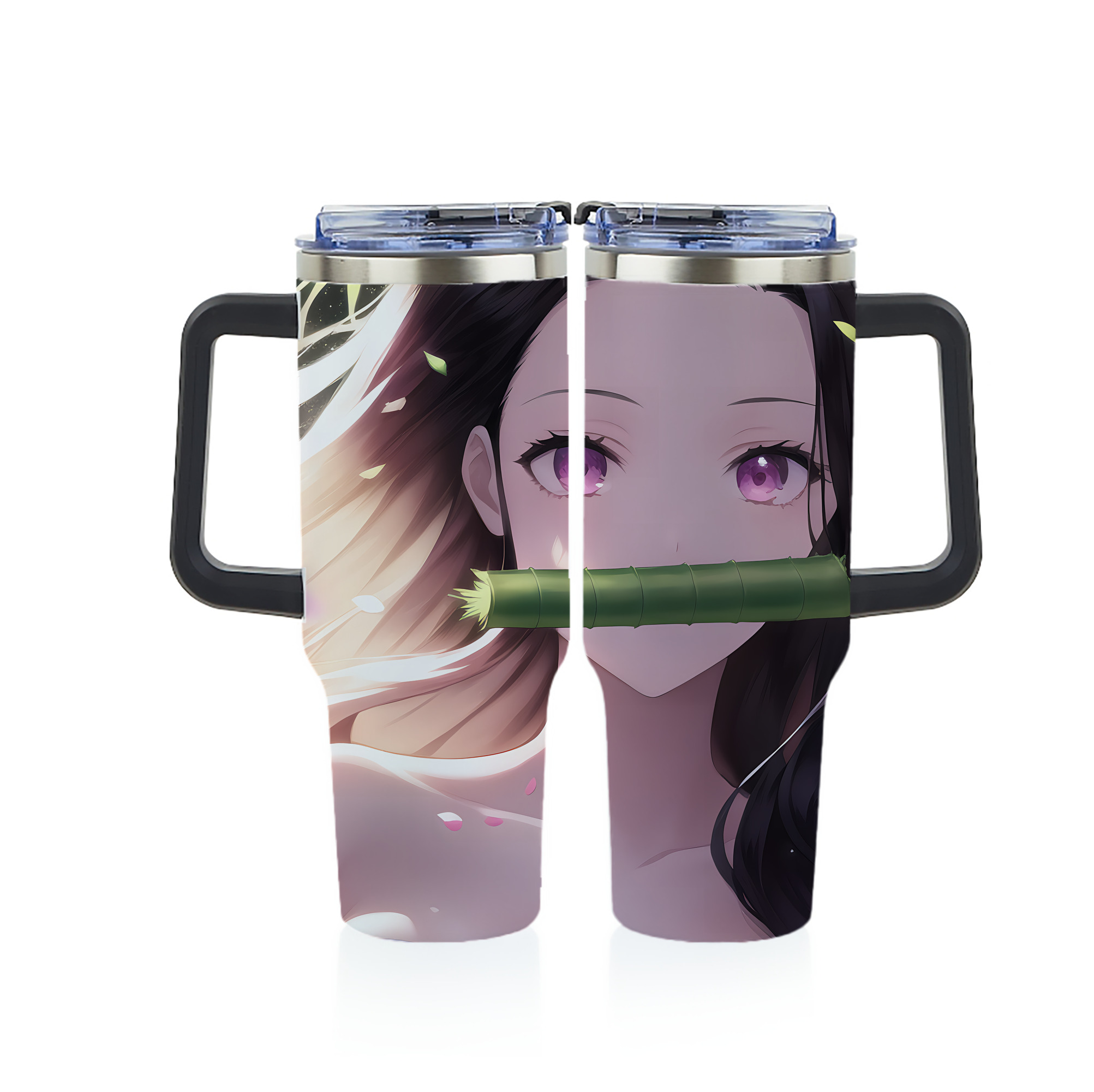 （画像用） 鬼滅の刃（きめつのやいば）竈門 禰󠄀豆子／かまど ねずこ Kamado Nezuko 1200ｍLフルプリント車用タンブラー