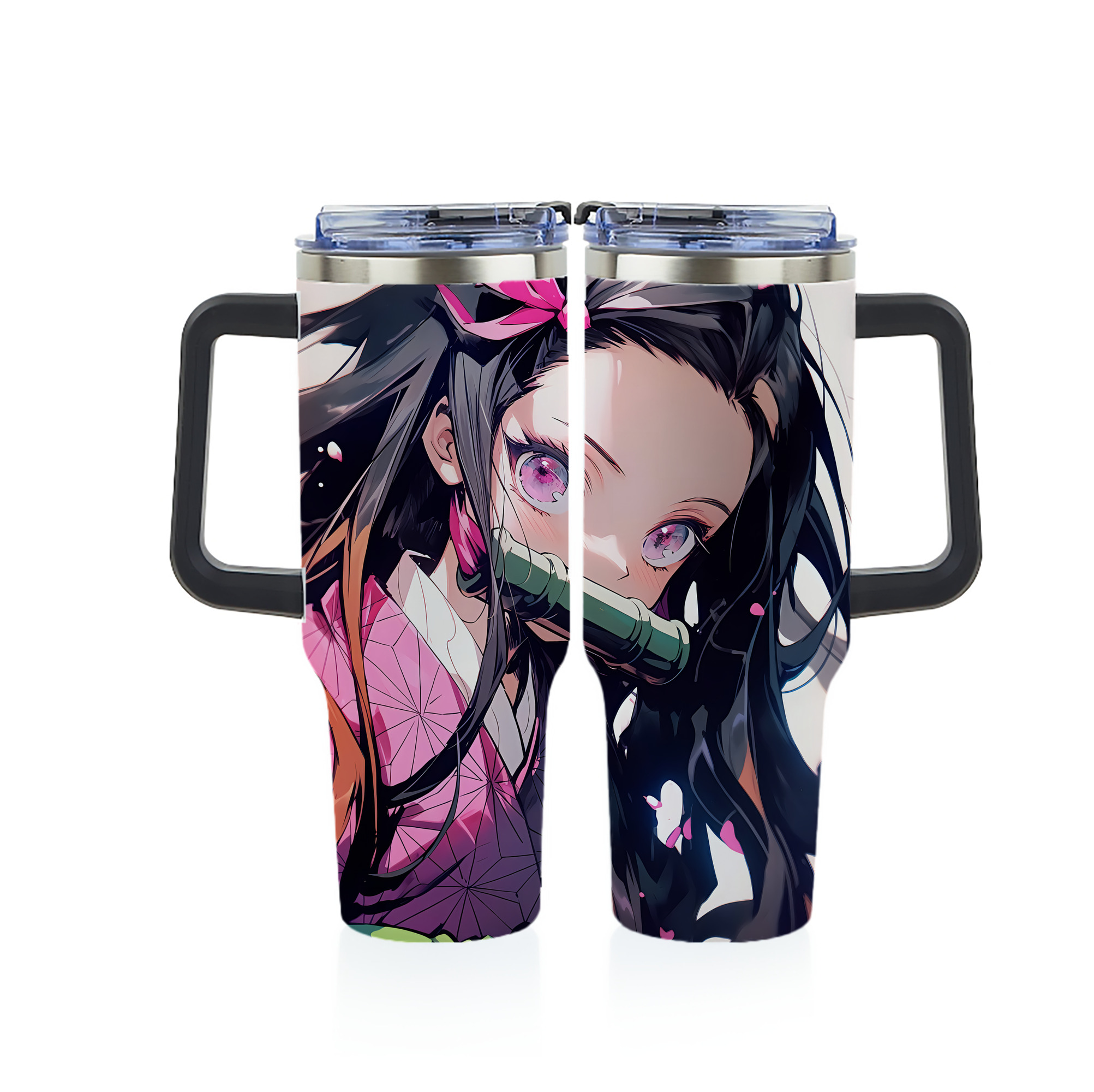 （画像用） 鬼滅の刃（きめつのやいば）竈門 禰󠄀豆子／かまど ねずこ Kamado Nezuko 1200ｍLフルプリント車用タンブラー