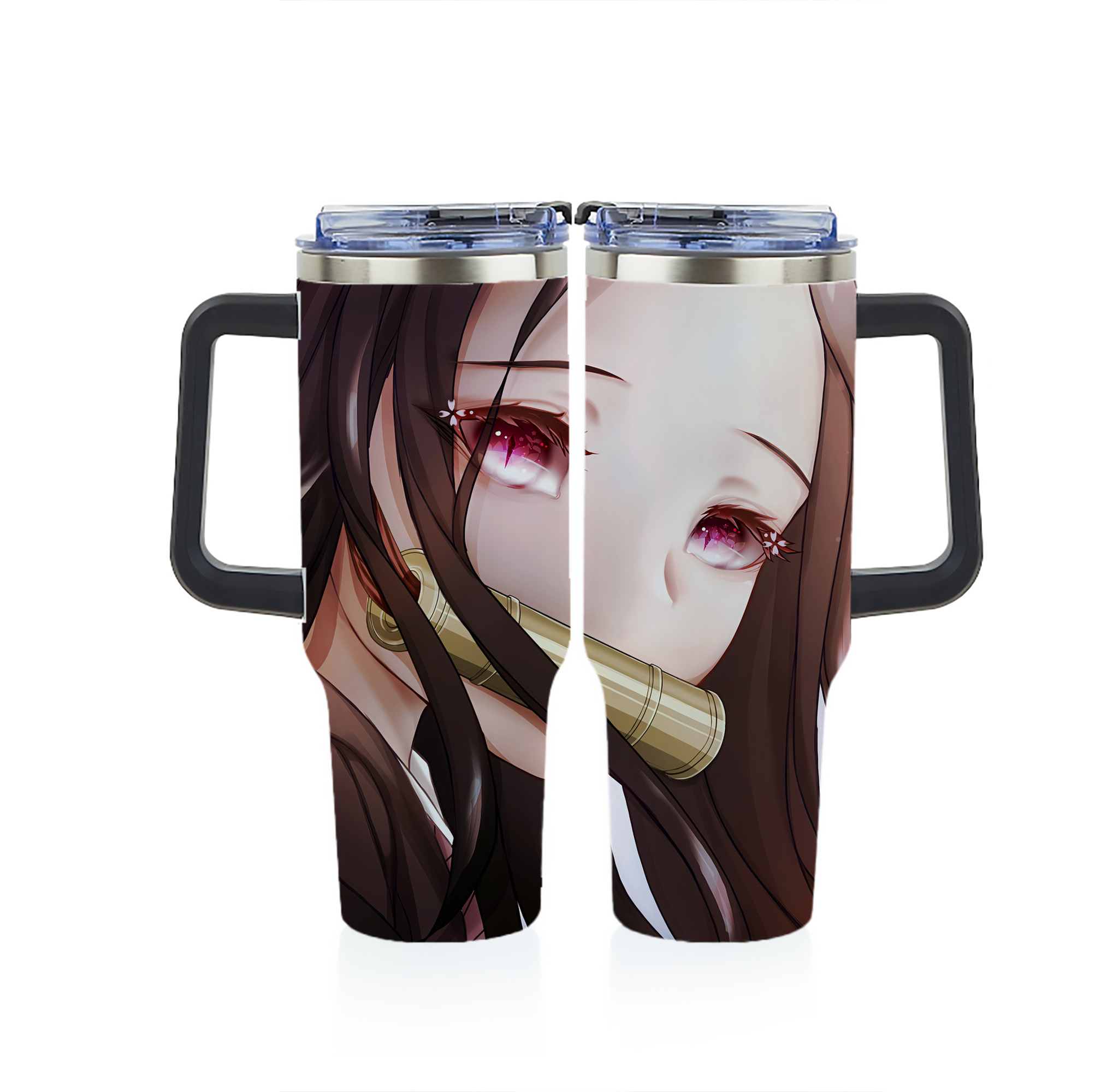 （画像用） 鬼滅の刃（きめつのやいば）竈門 禰󠄀豆子／かまど ねずこ Kamado Nezuko 1200ｍLフルプリント車用タンブラー