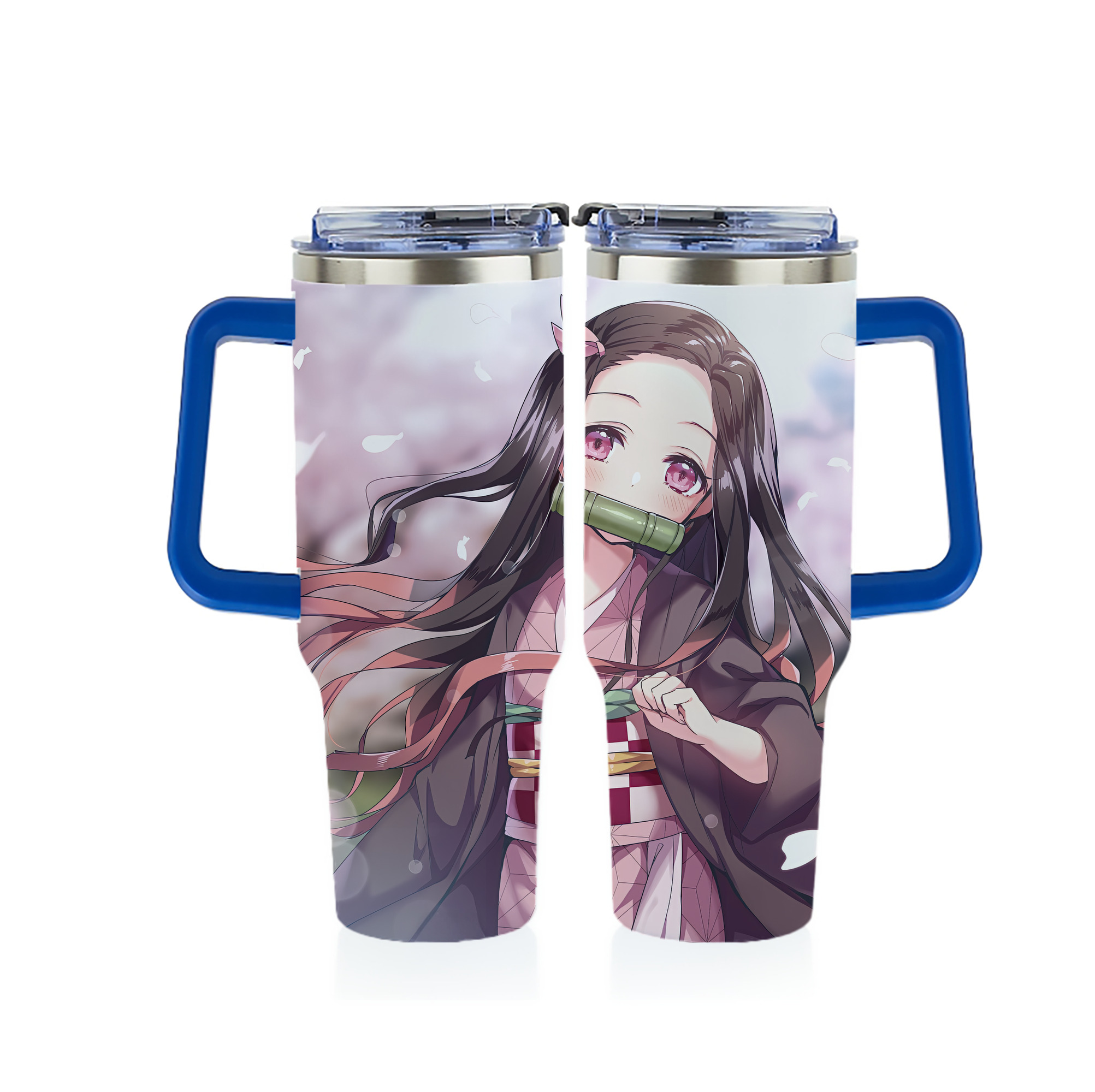 （画像用） 鬼滅の刃（きめつのやいば）竈門 禰󠄀豆子／かまど ねずこ Kamado Nezuko 1200ｍLフルプリント車用タンブラー