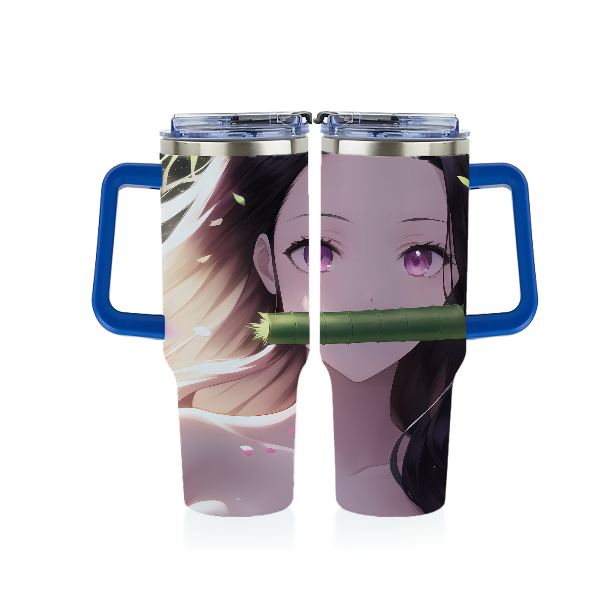 （画像用） 鬼滅の刃（きめつのやいば）竈門 禰󠄀豆子／かまど ねずこ Kamado Nezuko 1200ｍLフルプリント車用タンブラー