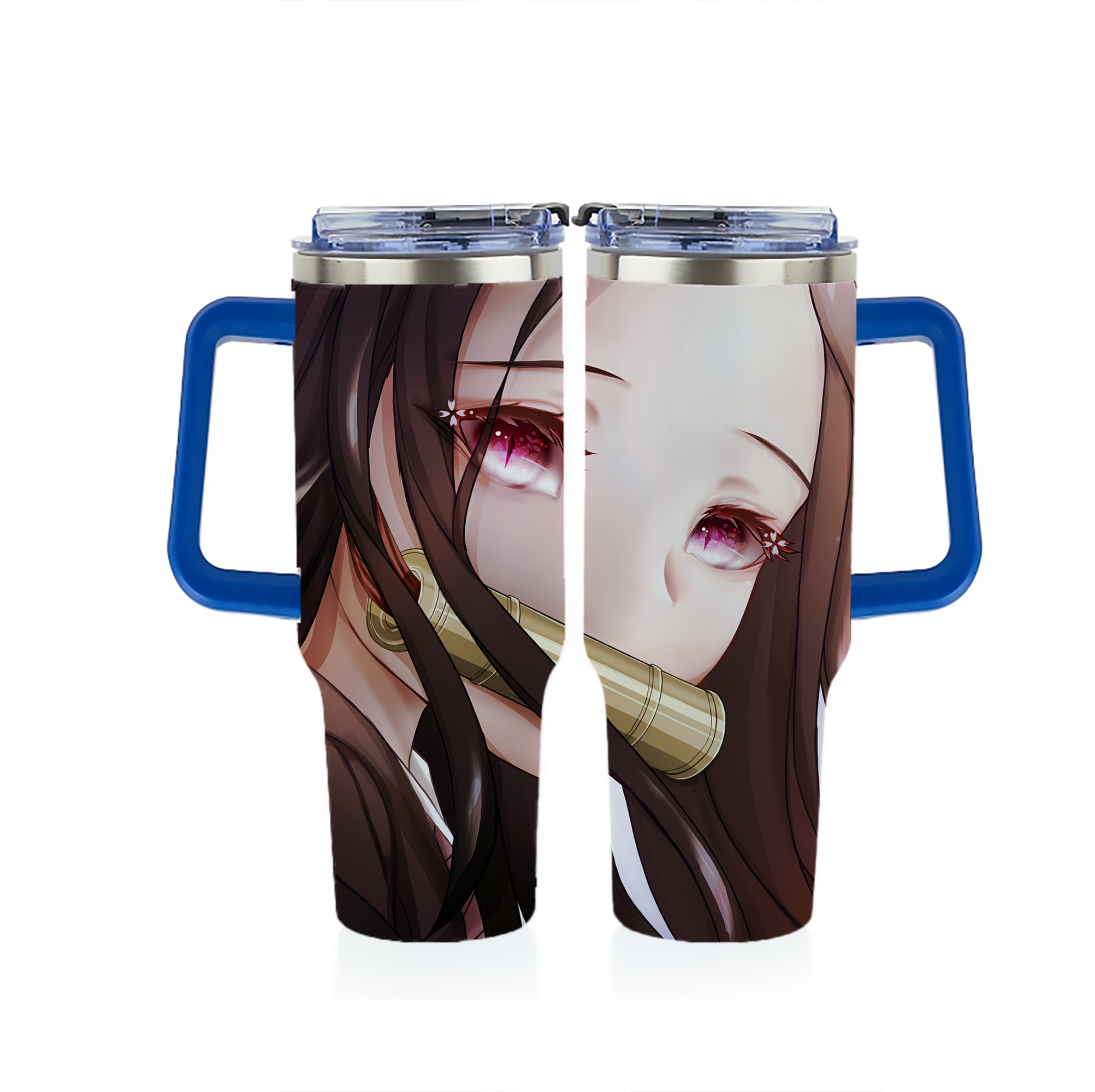 （画像用） 鬼滅の刃（きめつのやいば）竈門 禰󠄀豆子／かまど ねずこ Kamado Nezuko 1200ｍLフルプリント車用タンブラー