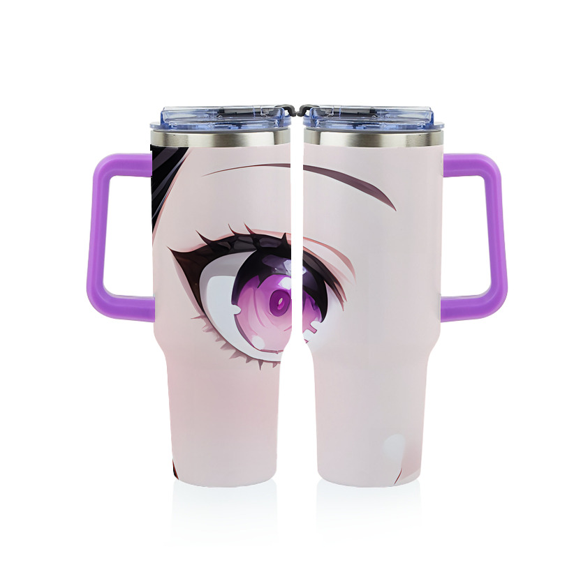 （画像用） 鬼滅の刃（きめつのやいば）竈門 禰󠄀豆子／かまど ねずこ Kamado Nezuko 1200ｍLフルプリント車用タンブラー
