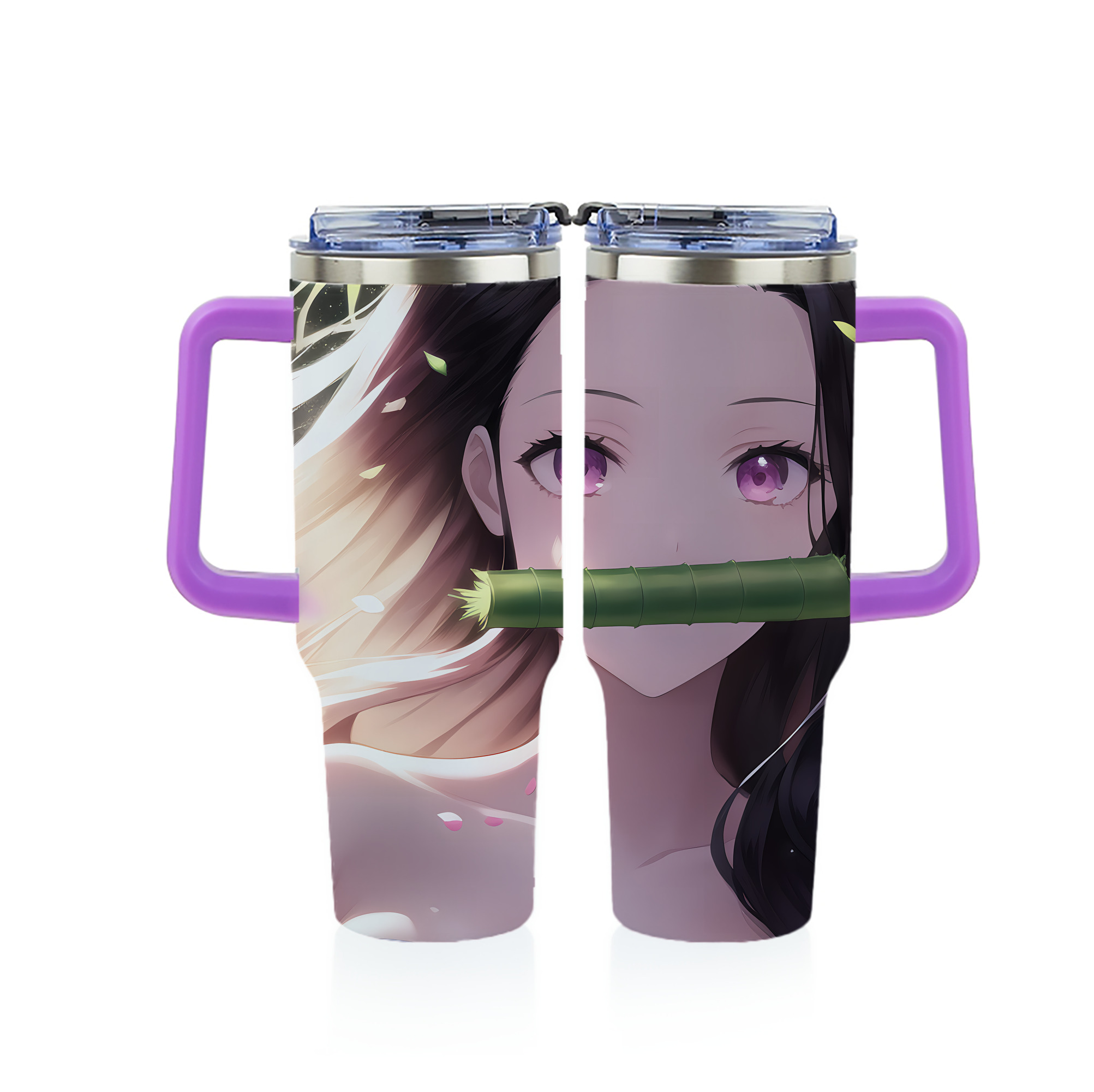 （画像用） 鬼滅の刃（きめつのやいば）竈門 禰󠄀豆子／かまど ねずこ Kamado Nezuko 1200ｍLフルプリント車用タンブラー