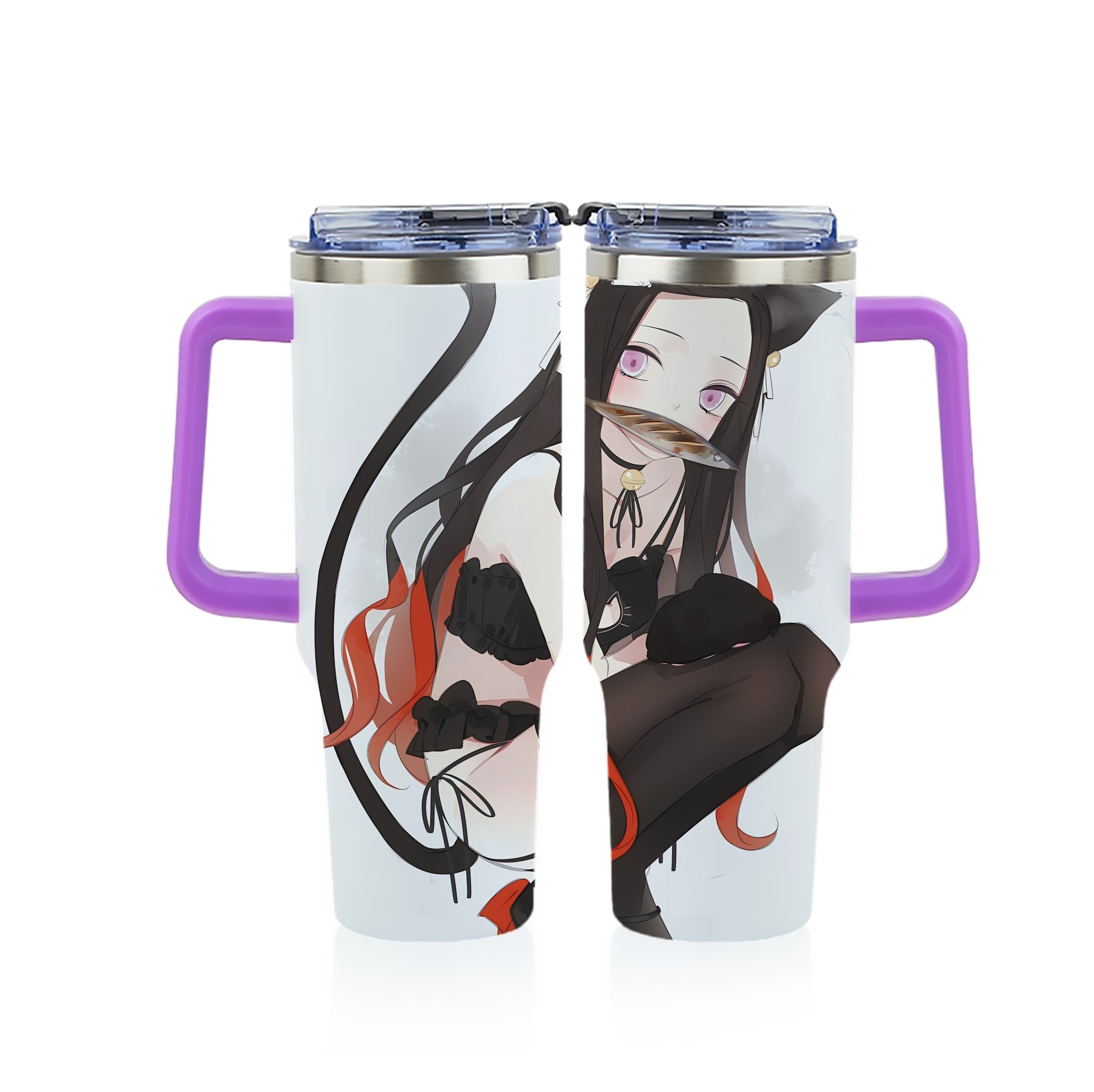 （画像用） 鬼滅の刃（きめつのやいば）竈門 禰󠄀豆子／かまど ねずこ Kamado Nezuko 1200ｍLフルプリント車用タンブラー