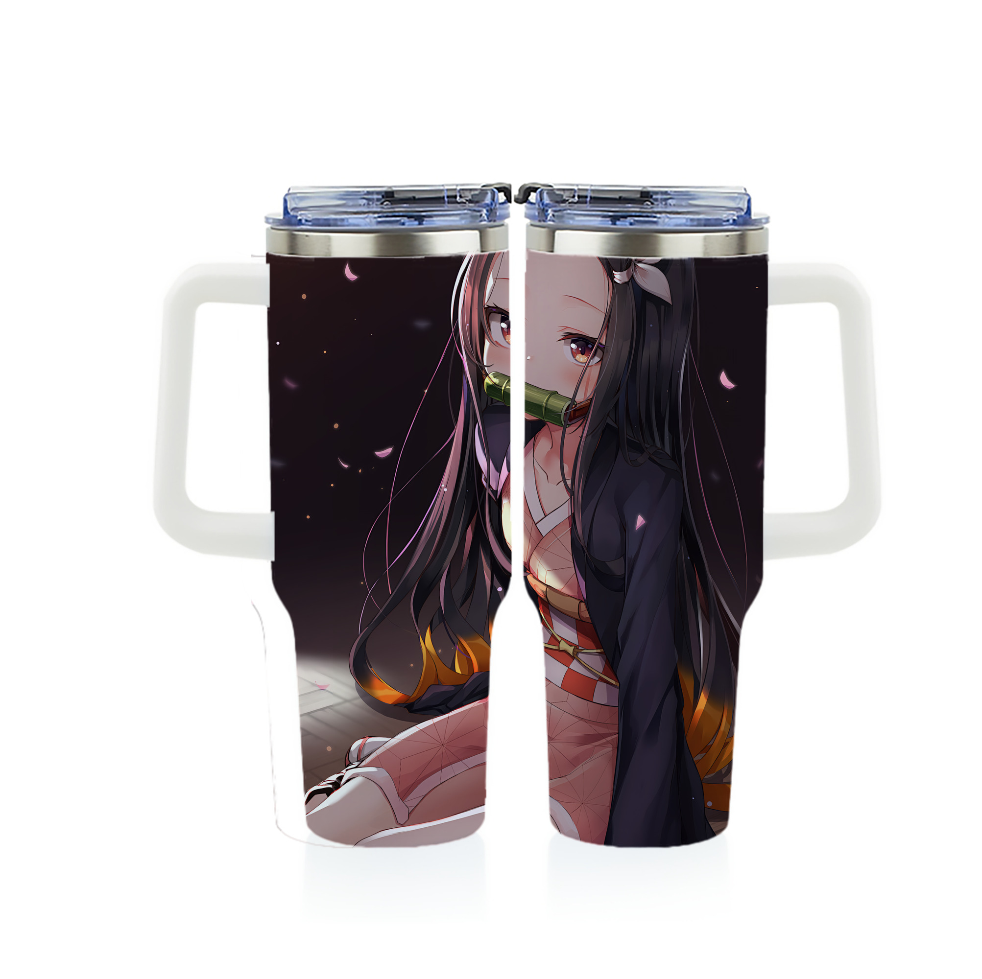 （画像用） 鬼滅の刃（きめつのやいば）竈門 禰󠄀豆子／かまど ねずこ Kamado Nezuko 1200ｍLフルプリント車用タンブラー