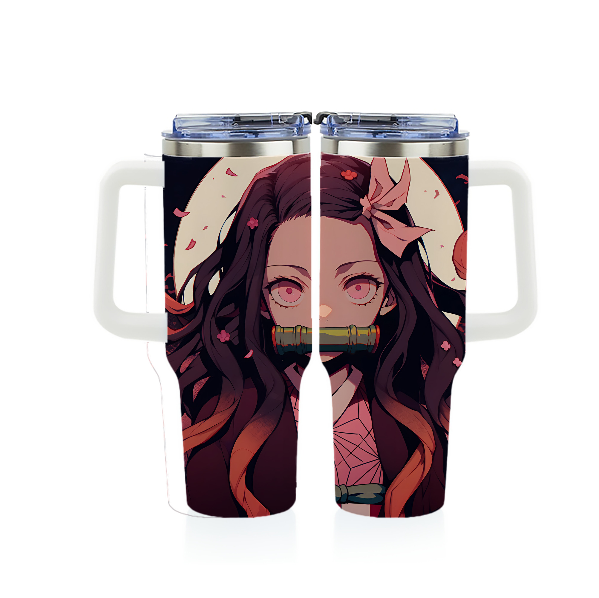 （画像用） 鬼滅の刃（きめつのやいば）竈門 禰󠄀豆子／かまど ねずこ Kamado Nezuko 1200ｍLフルプリント車用タンブラー