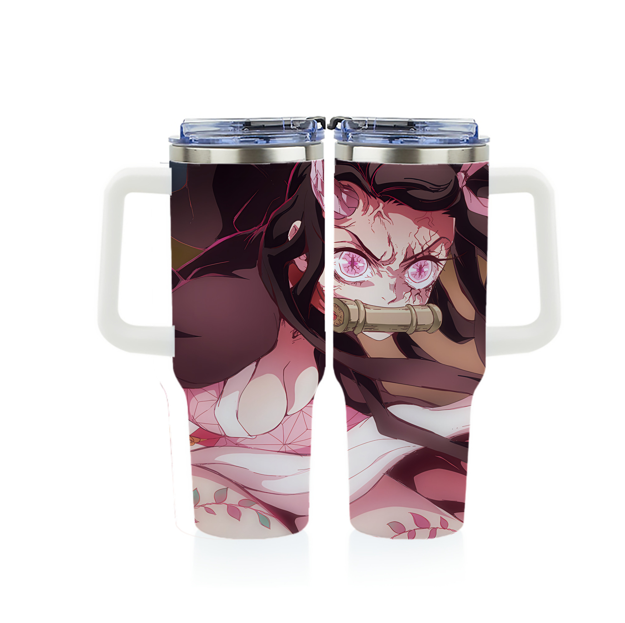 （画像用） 鬼滅の刃（きめつのやいば）竈門 禰󠄀豆子／かまど ねずこ Kamado Nezuko 1200ｍLフルプリント車用タンブラー