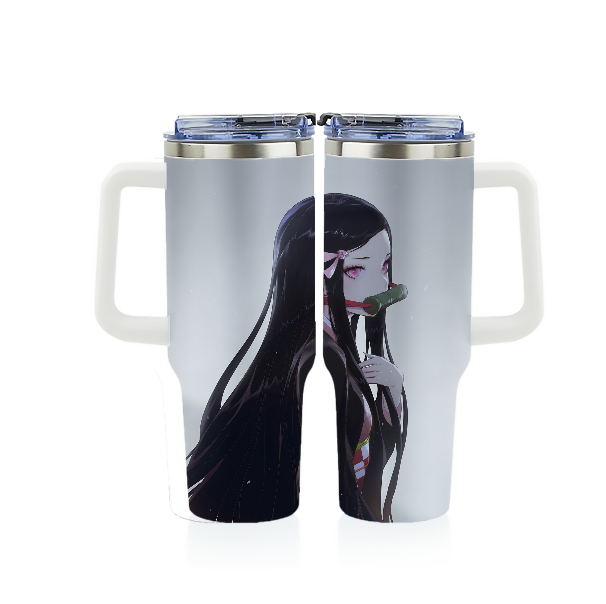 （画像用） 鬼滅の刃（きめつのやいば）竈門 禰󠄀豆子／かまど ねずこ Kamado Nezuko 1200ｍLフルプリント車用タンブラー