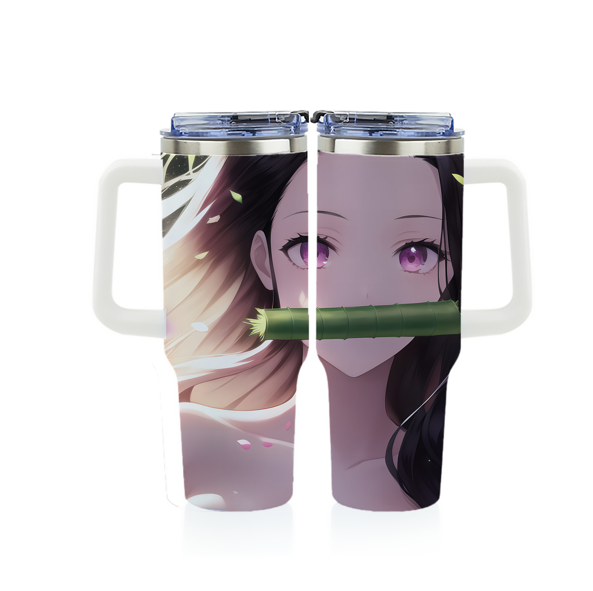 （画像用） 鬼滅の刃（きめつのやいば）竈門 禰󠄀豆子／かまど ねずこ Kamado Nezuko 1200ｍLフルプリント車用タンブラー