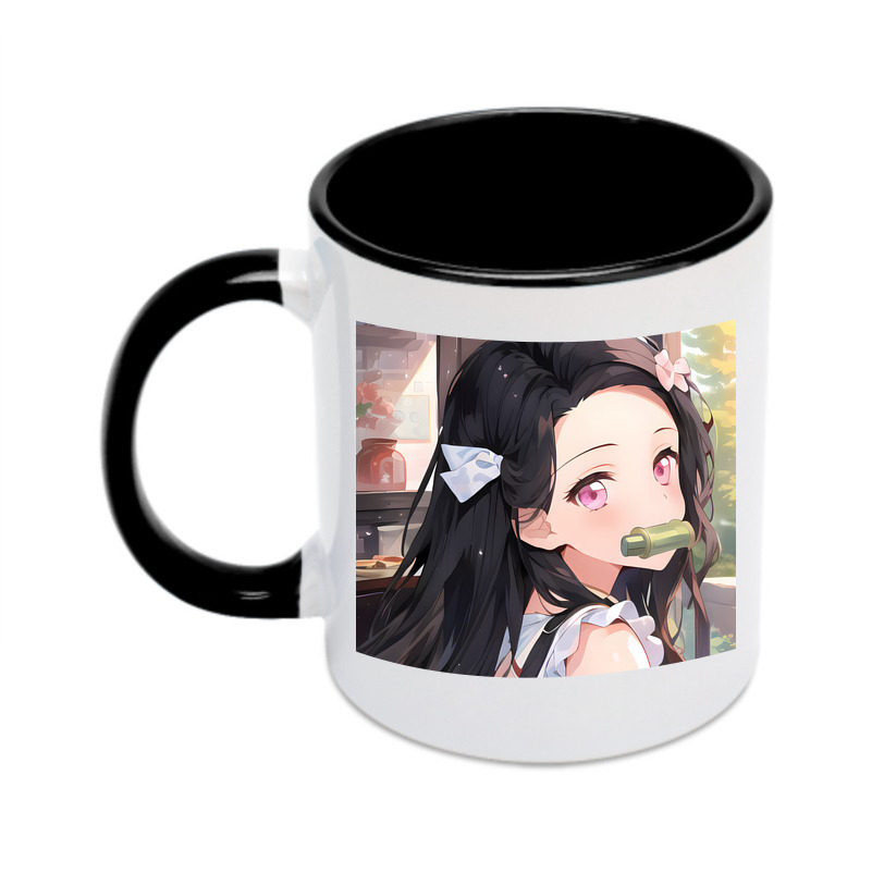 （画像用） 鬼滅の刃（きめつのやいば）竈門 禰󠄀豆子／かまど ねずこ Kamado Nezuko カラーマグカップ