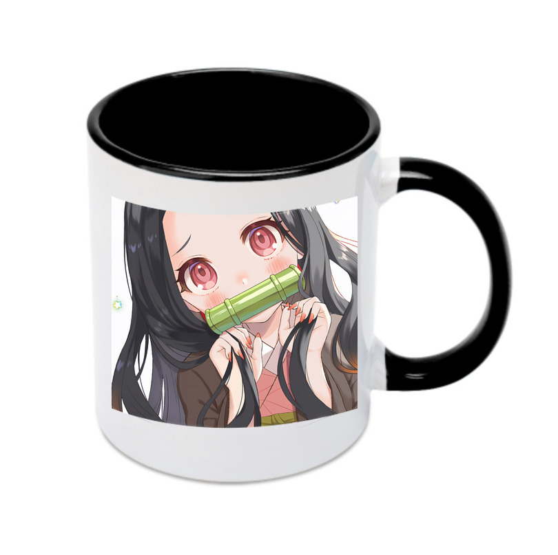 （画像用） 鬼滅の刃（きめつのやいば）竈門 禰󠄀豆子／かまど ねずこ Kamado Nezuko カラーマグカップ