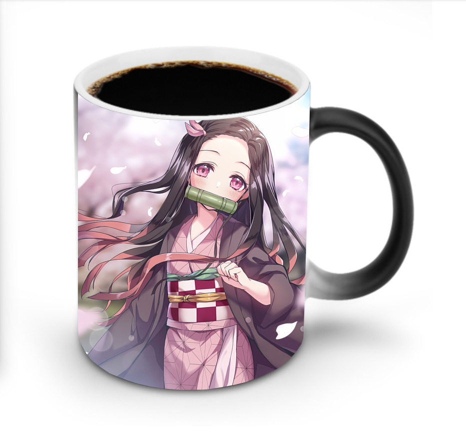 （画像用） 鬼滅の刃（きめつのやいば）竈門 禰󠄀豆子／かまど ねずこ Kamado Nezuko 温度変色マグカップ