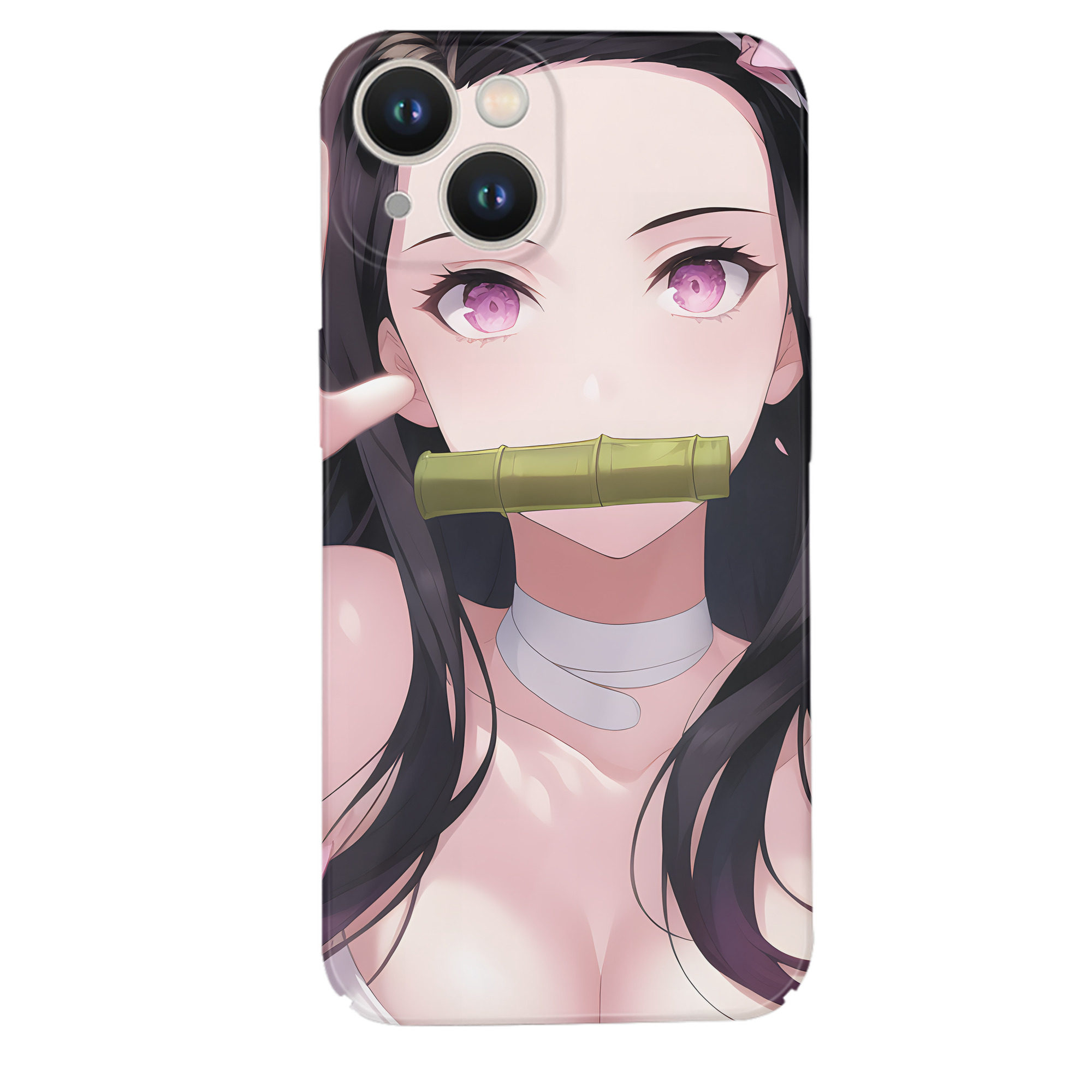 （画像用） 鬼滅の刃（きめつのやいば）竈門 禰󠄀豆子／かまど ねずこ Kamado Nezuko 【iPhone 14シリーズ対応】ハードケース