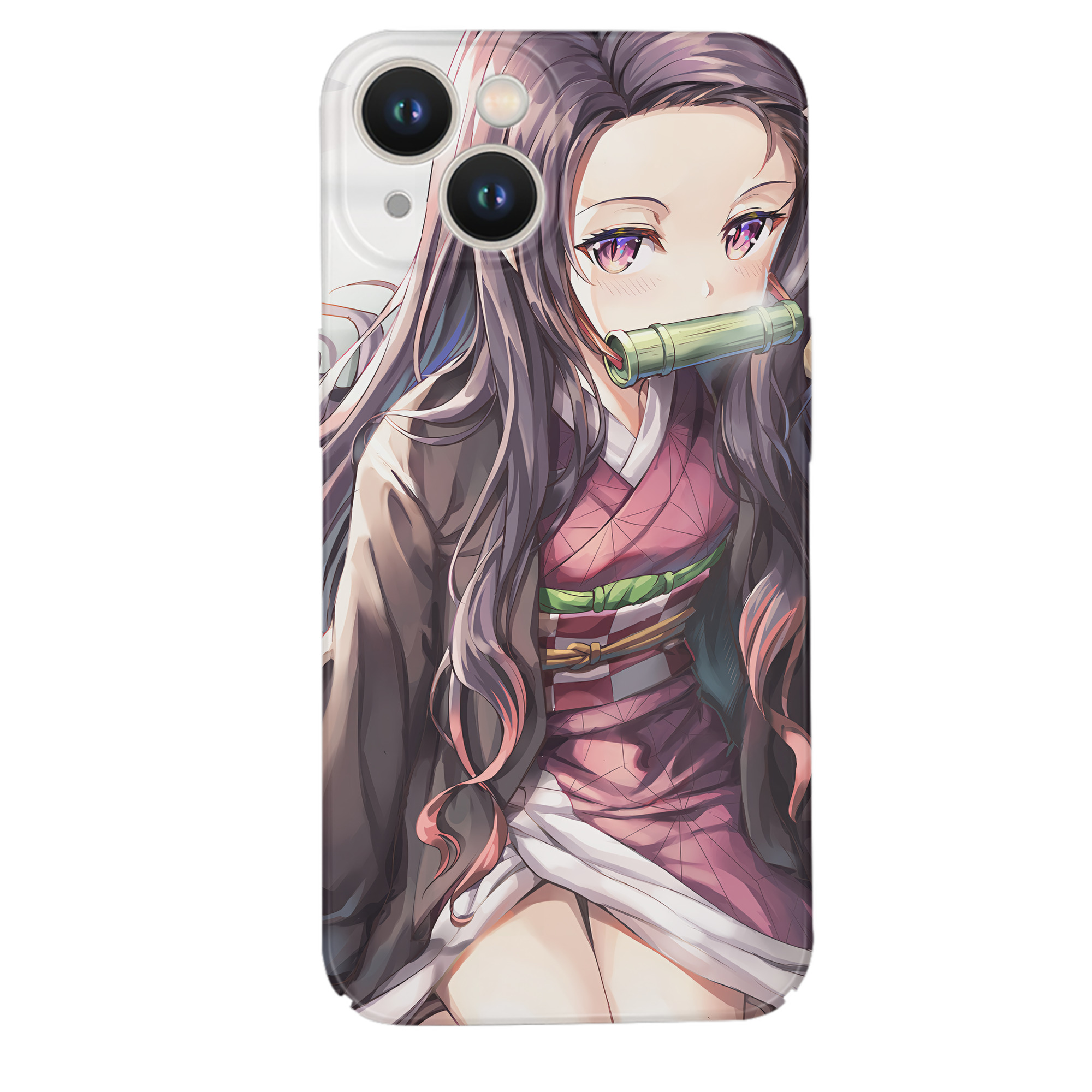（画像用） 鬼滅の刃（きめつのやいば）竈門 禰󠄀豆子／かまど ねずこ Kamado Nezuko 【iPhone 14シリーズ対応】ハードケース