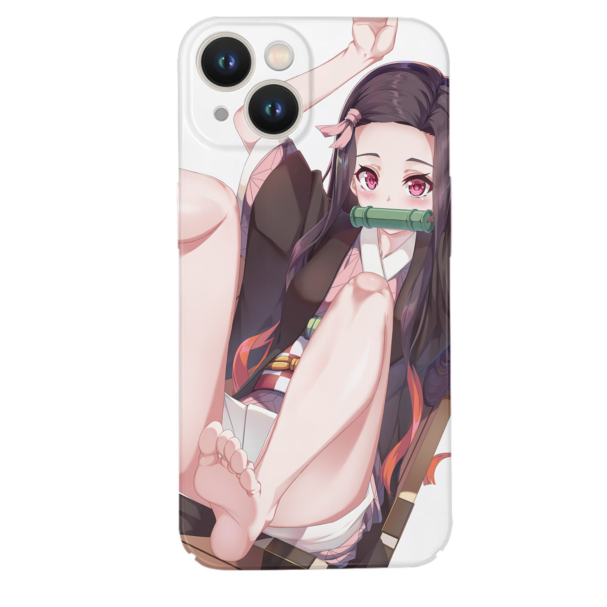 （画像用） 鬼滅の刃（きめつのやいば）竈門 禰󠄀豆子／かまど ねずこ Kamado Nezuko 【iPhone 14シリーズ対応】ハードケース