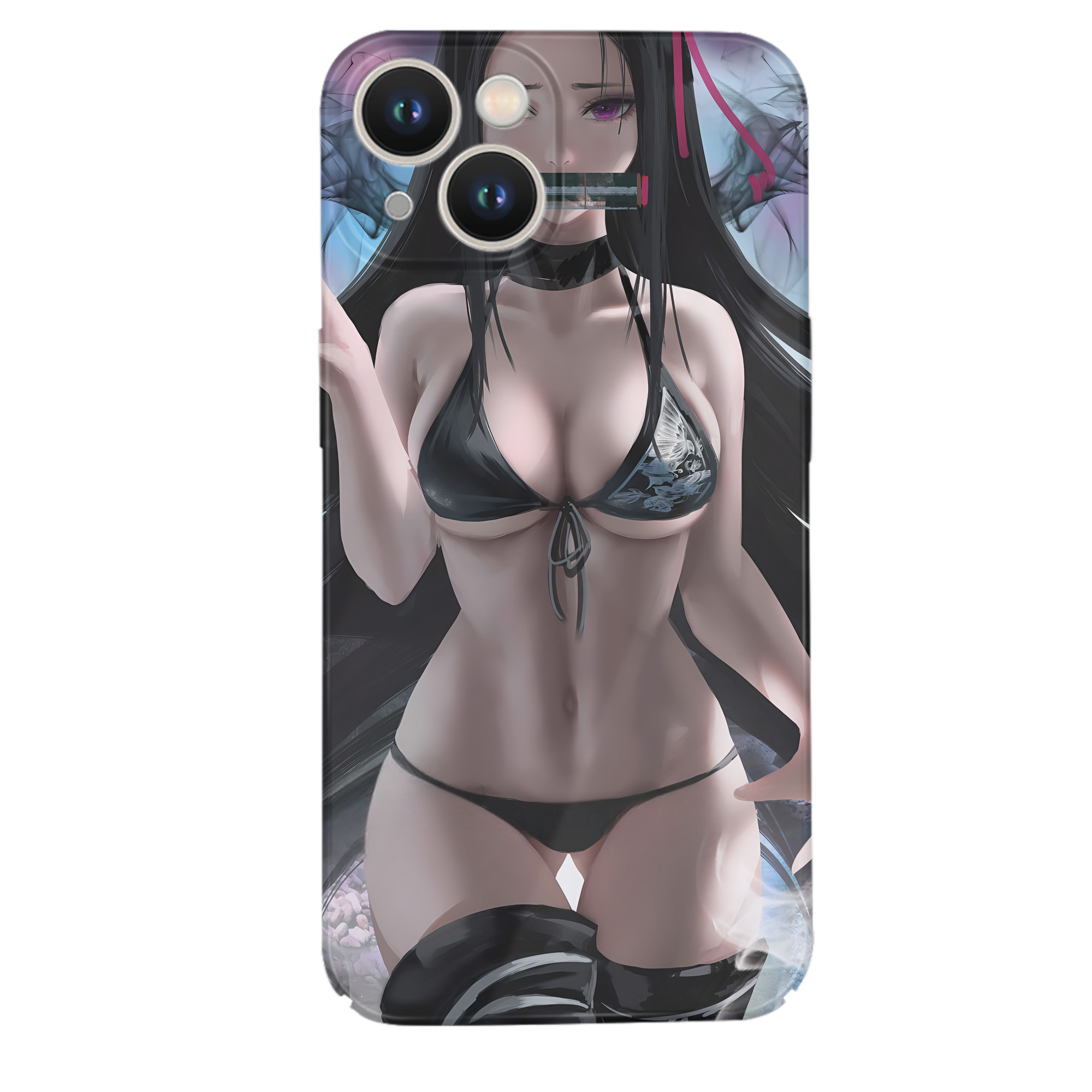 （画像用） 鬼滅の刃（きめつのやいば）竈門 禰󠄀豆子／かまど ねずこ Kamado Nezuko 【iPhone 14シリーズ対応】ハードケース