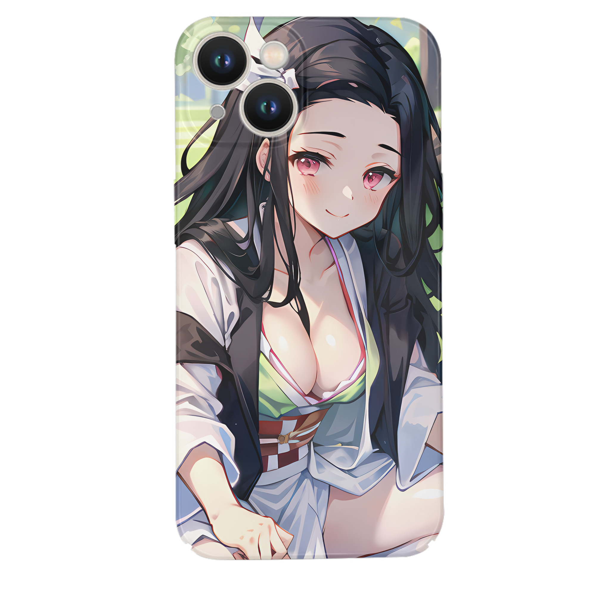 （画像用） 鬼滅の刃（きめつのやいば）竈門 禰󠄀豆子／かまど ねずこ Kamado Nezuko 【iPhone 14シリーズ対応】ハードケース