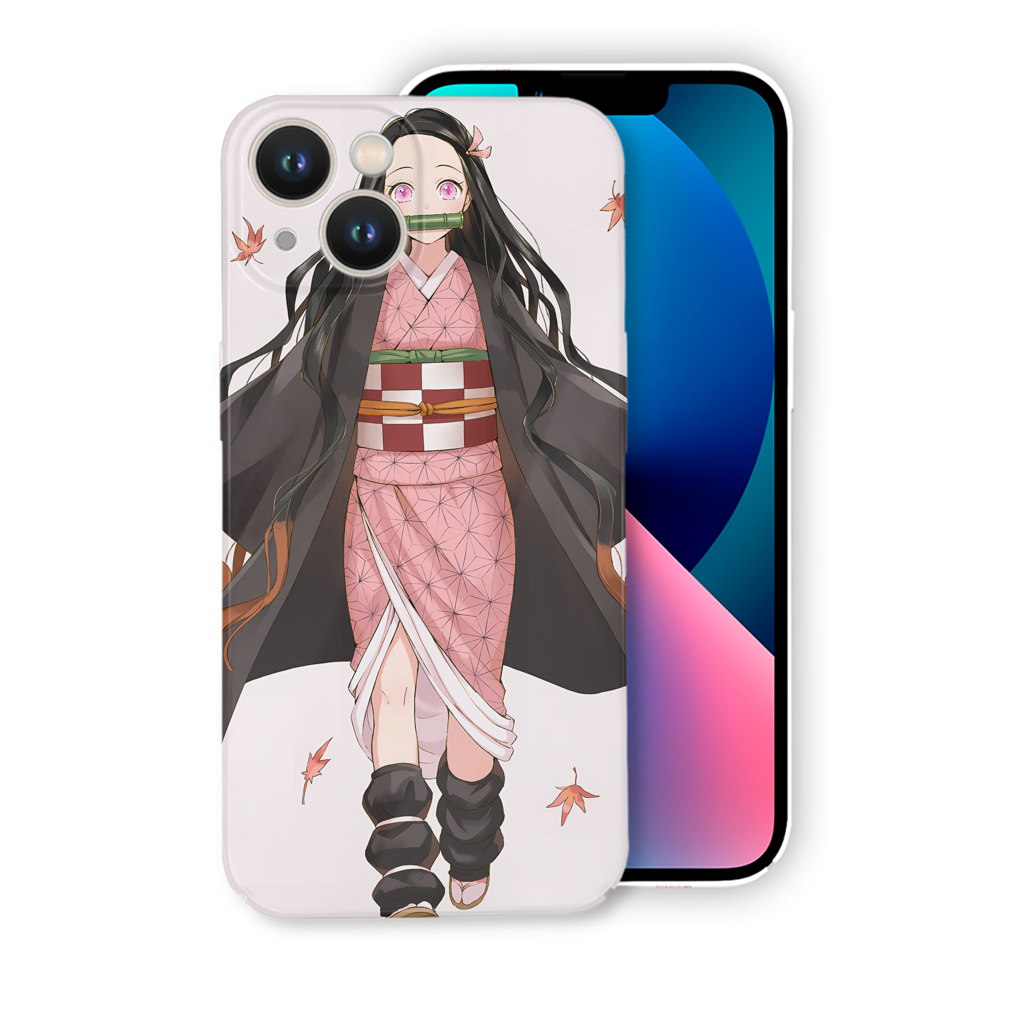 （画像用） 鬼滅の刃（きめつのやいば）竈門 禰󠄀豆子／かまど ねずこ Kamado Nezuko 【iPhone 14シリーズ対応】ハードケース