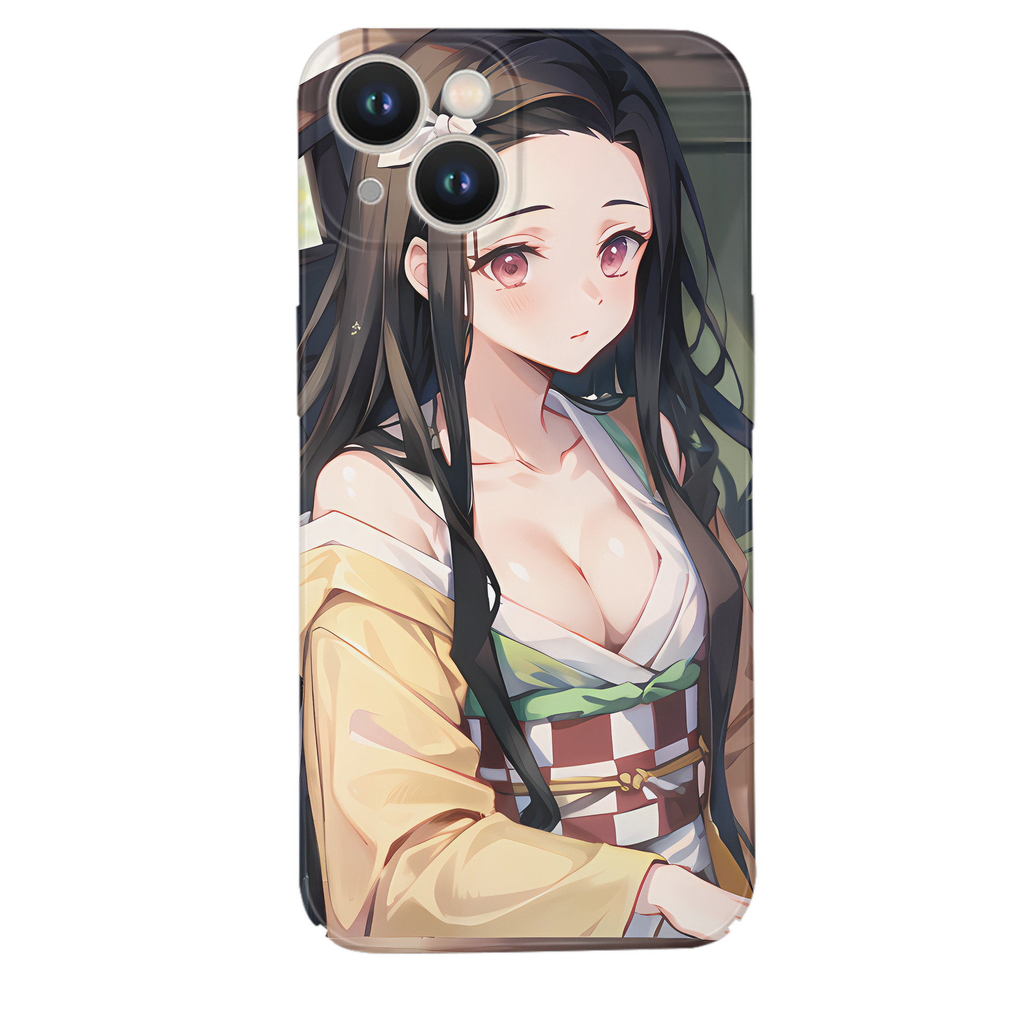 （画像用） 鬼滅の刃（きめつのやいば）竈門 禰󠄀豆子／かまど ねずこ Kamado Nezuko 【iPhone 14シリーズ対応】ハードケース