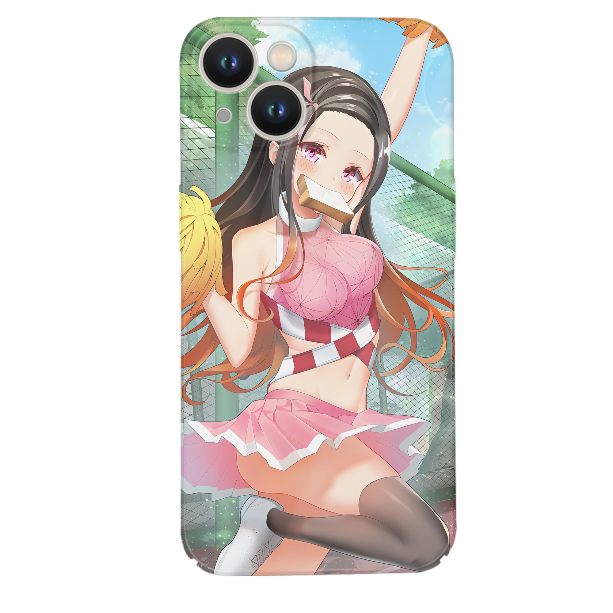 （画像用） 鬼滅の刃（きめつのやいば）竈門 禰󠄀豆子／かまど ねずこ Kamado Nezuko 【iPhone 14シリーズ対応】ハードケース