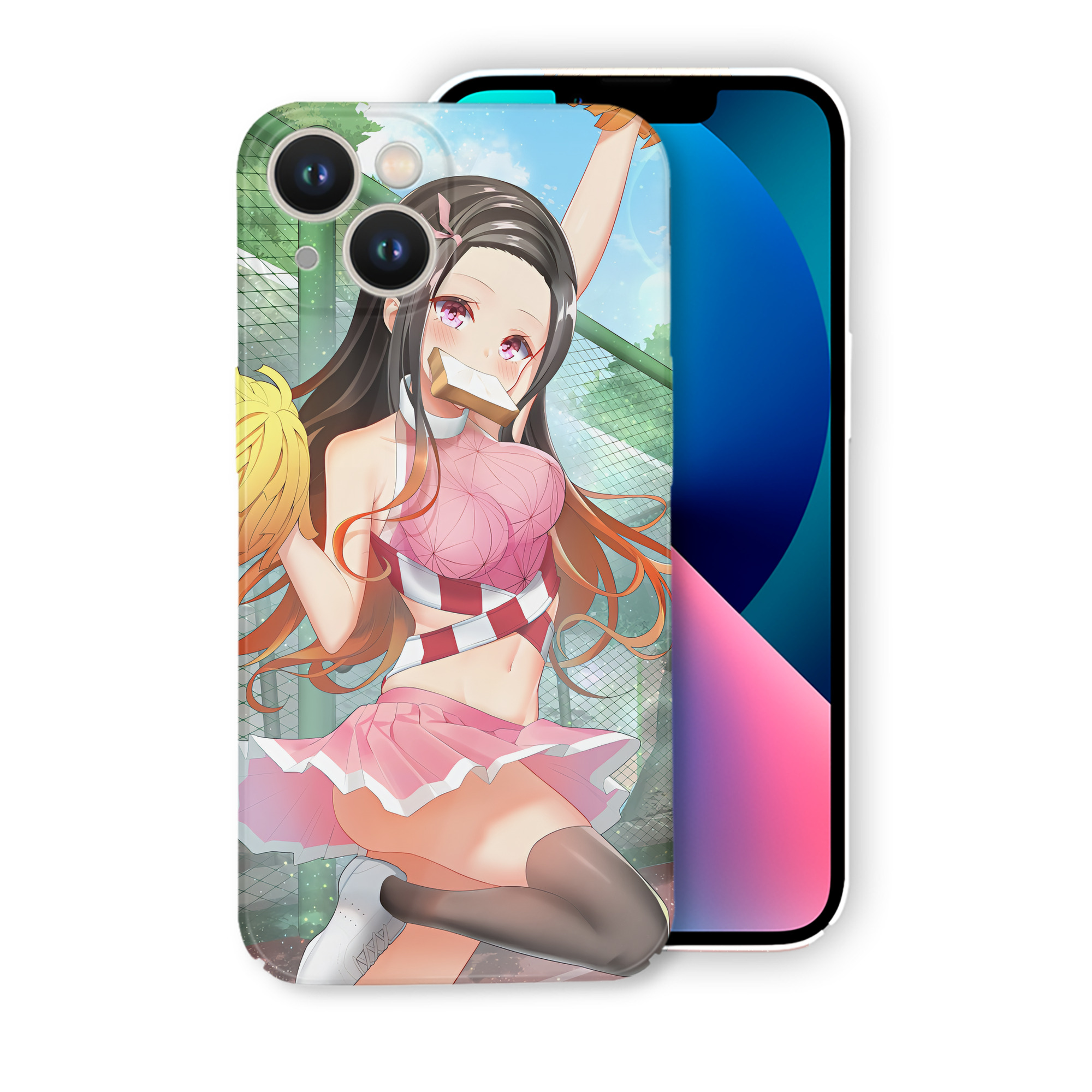 （画像用） 鬼滅の刃（きめつのやいば）竈門 禰󠄀豆子／かまど ねずこ Kamado Nezuko 【iPhone 14シリーズ対応】ハードケース